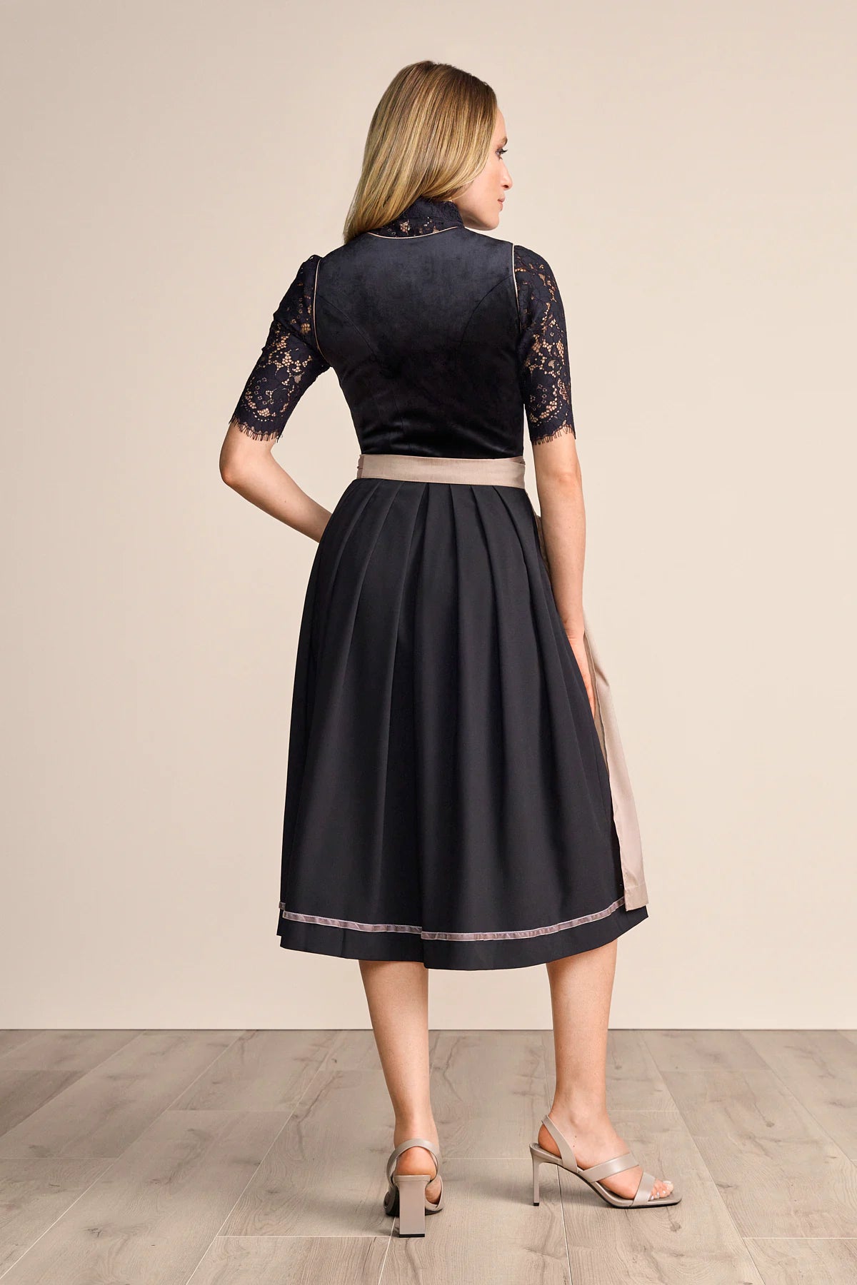 Dirndl Krüger Collection Samt schwarz 70cm