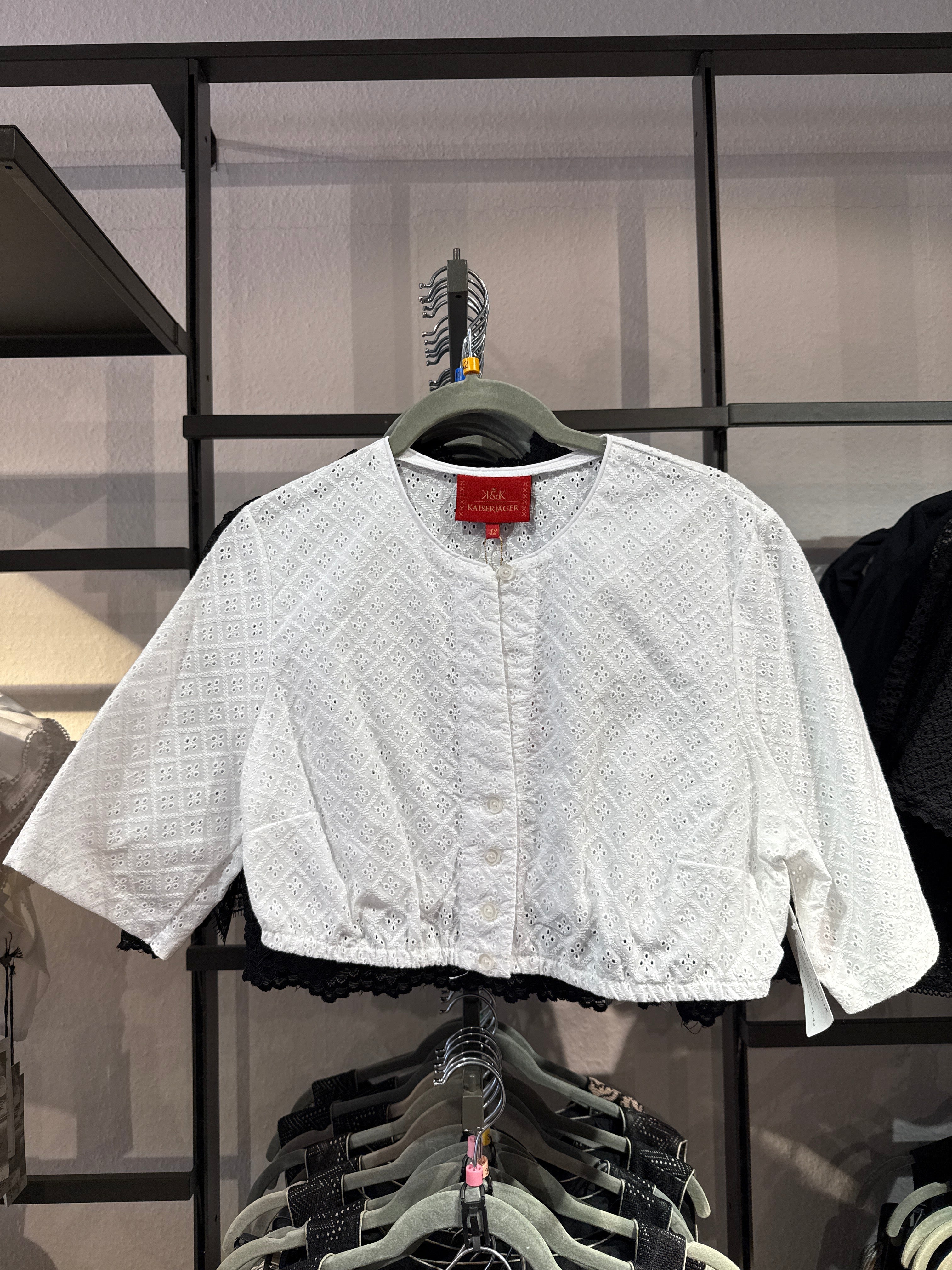 Dirndlbluse Kaiserjäger Hergard weiß