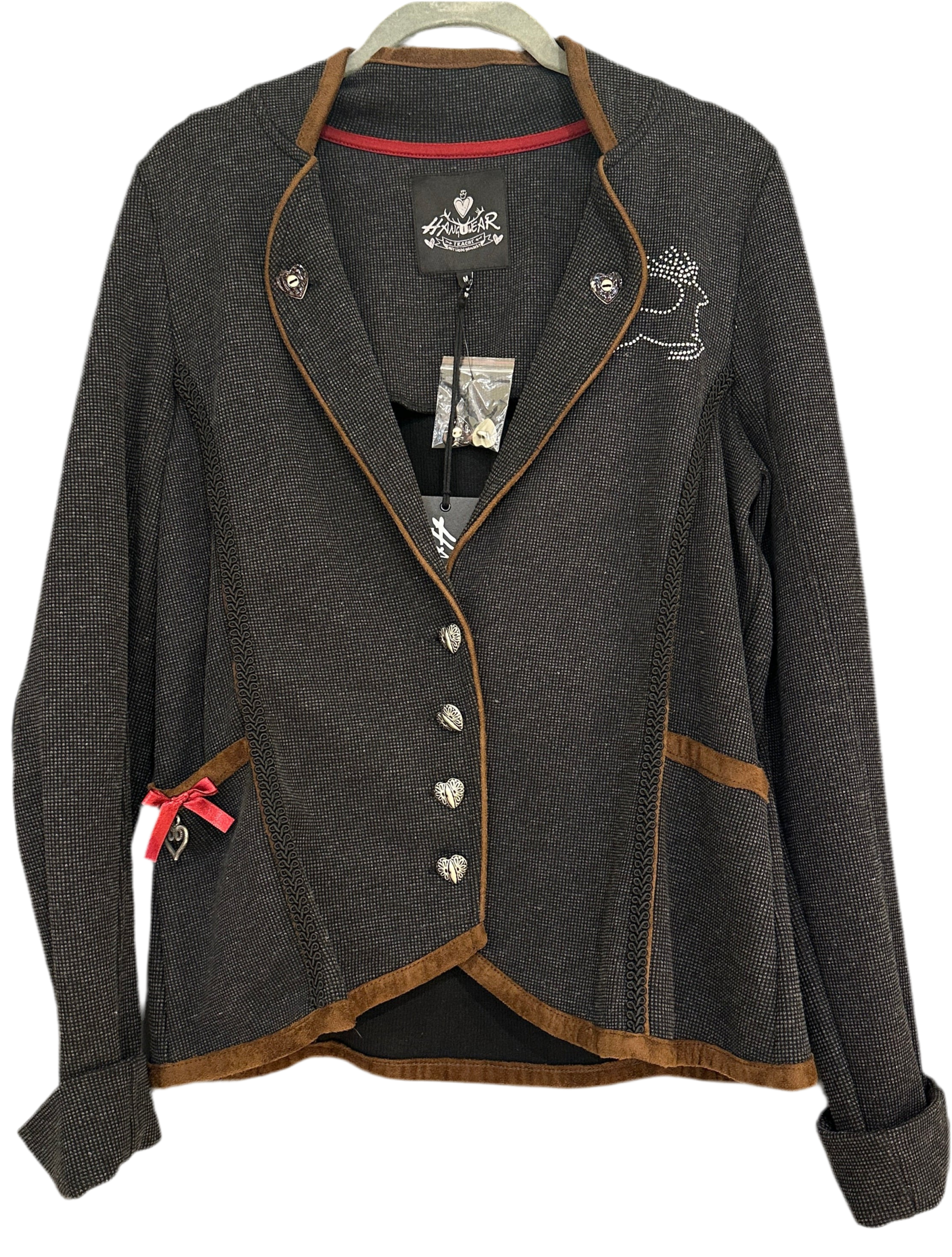Trachtenjacke Damen Hangowear anthrazit