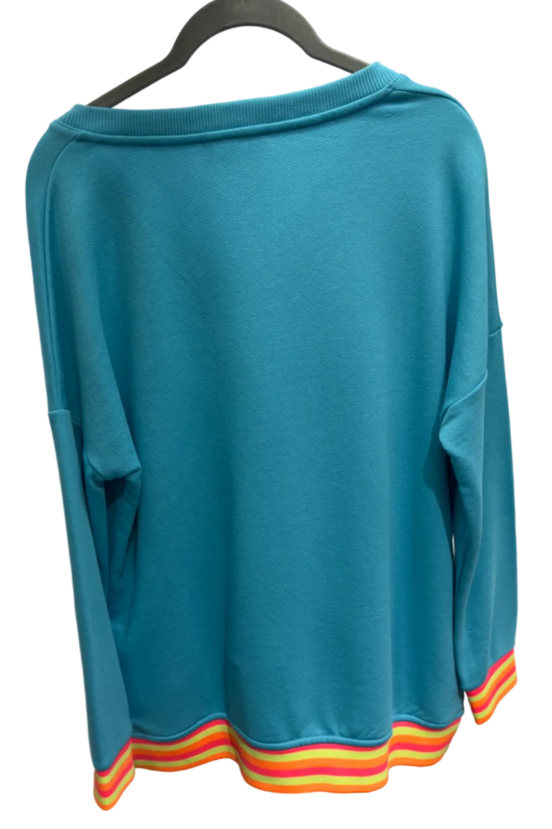 Pullover Miss Goodlife türkis/gelb