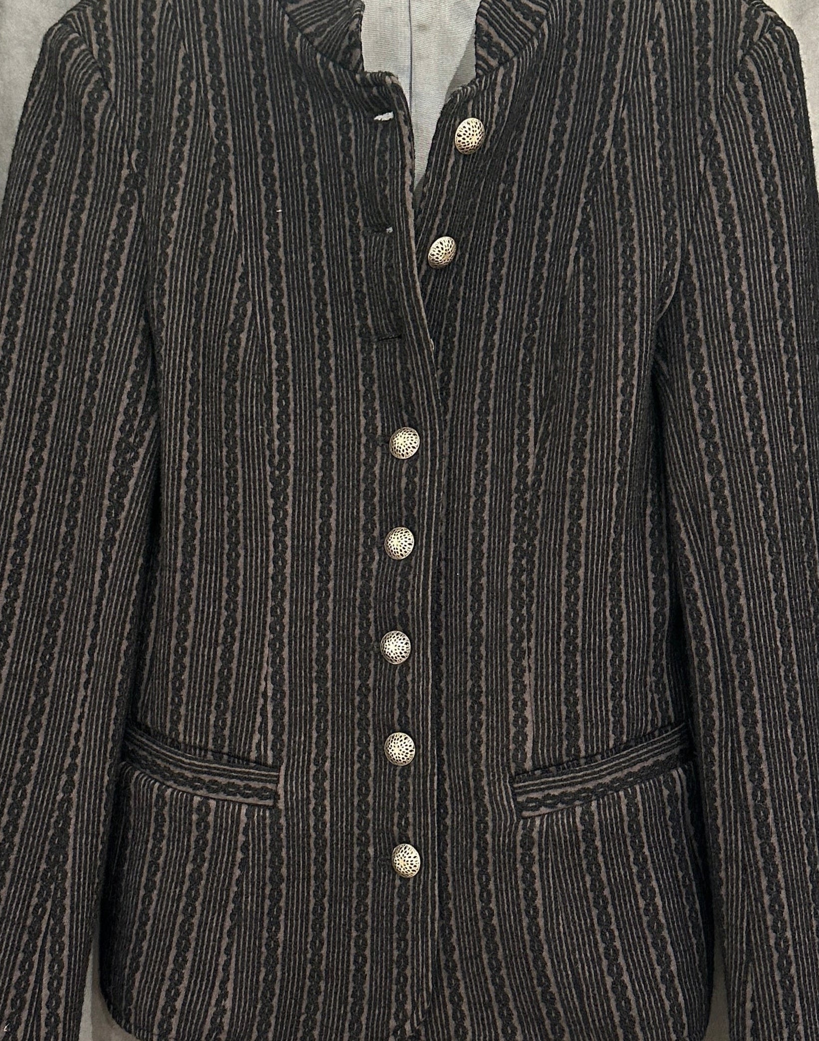 Trachtenjacke Damen Jasmina Geweih & Silk schwarz