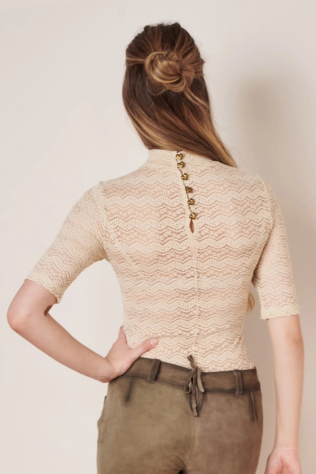 Dirndlbluse Ginna Krüger Collection nude
