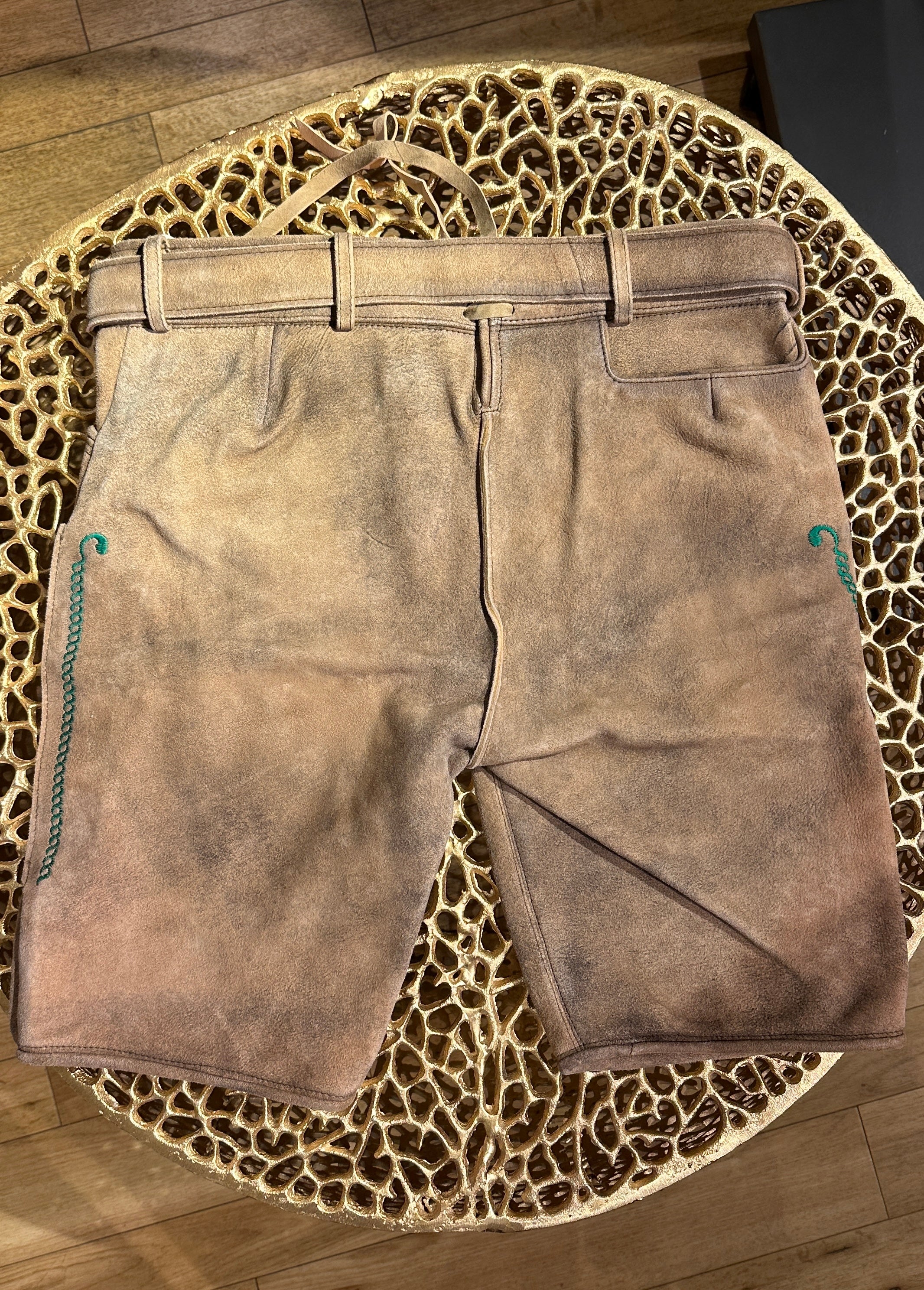 Lederhose Romer Goat Antik Suede mit Gürtel
