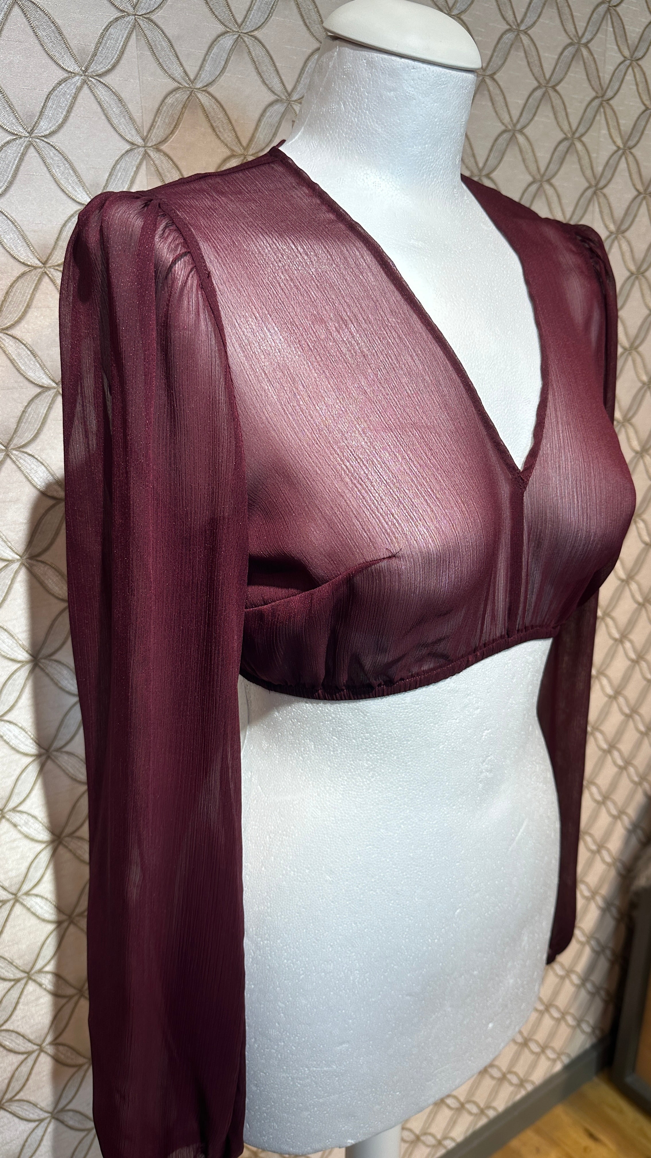 Dirndlbluse Marjo Salching bordeaux