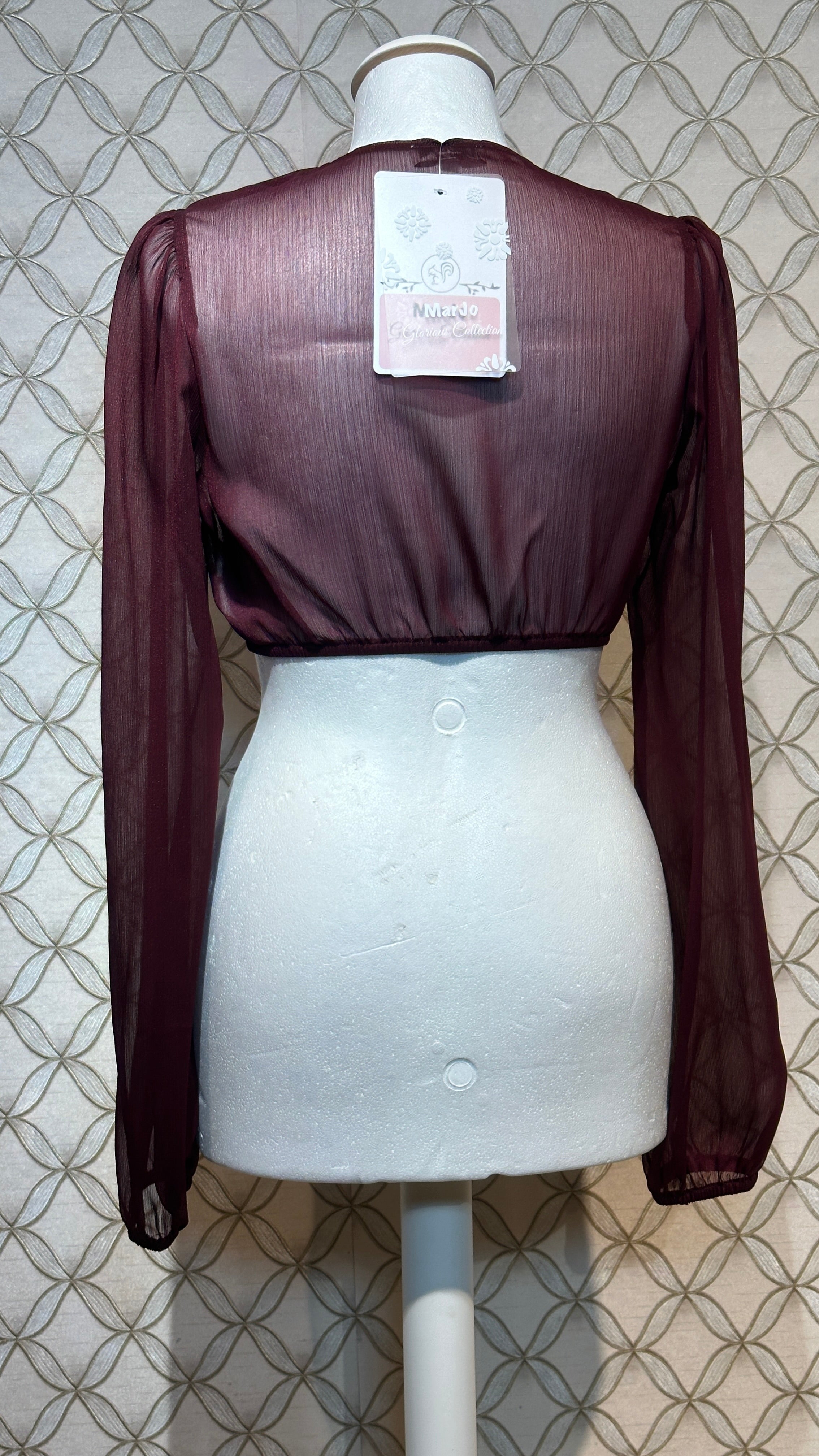 Dirndlbluse Marjo Salching bordeaux
