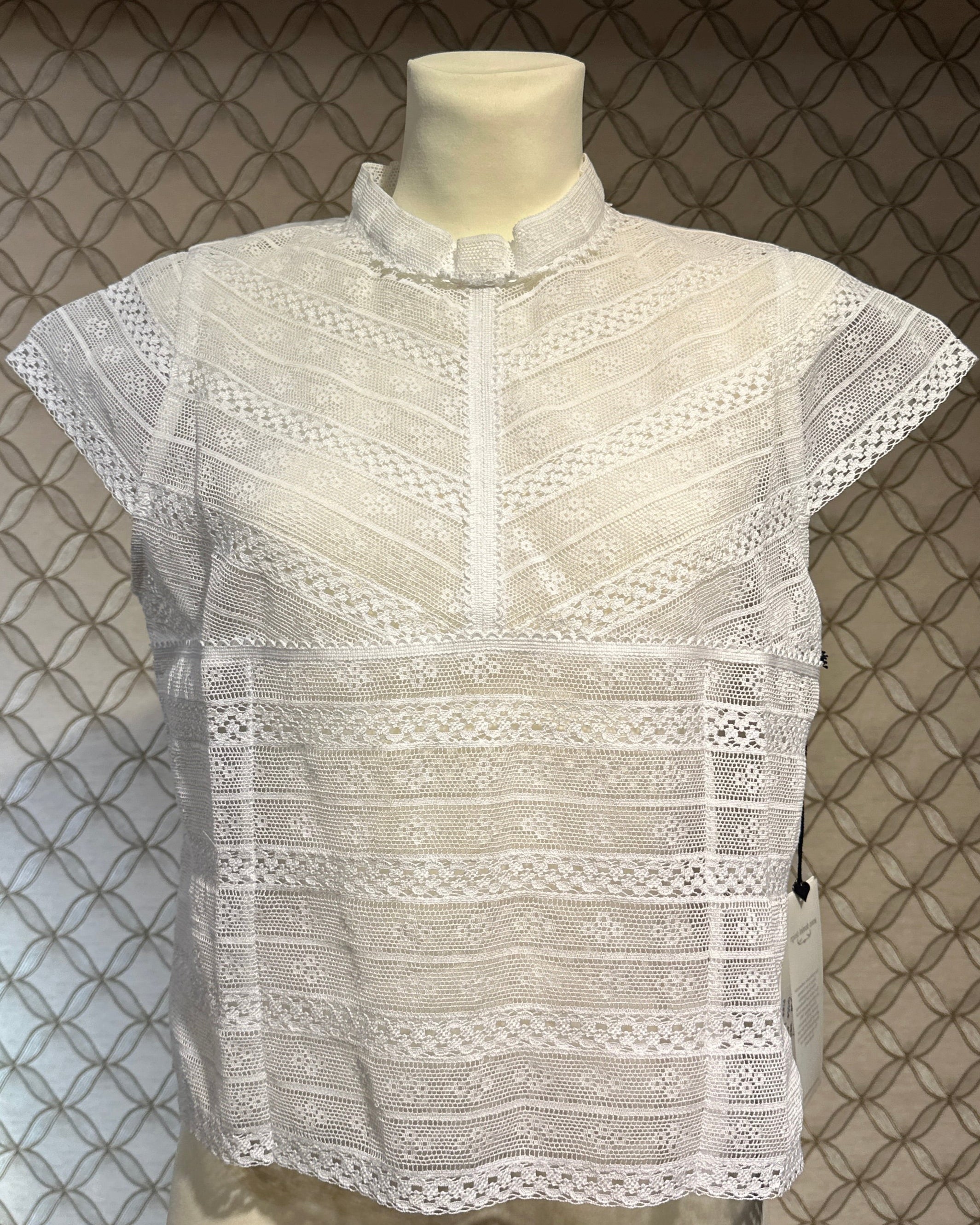 Trachtenbluse Vicky Anno Domini Design weiß