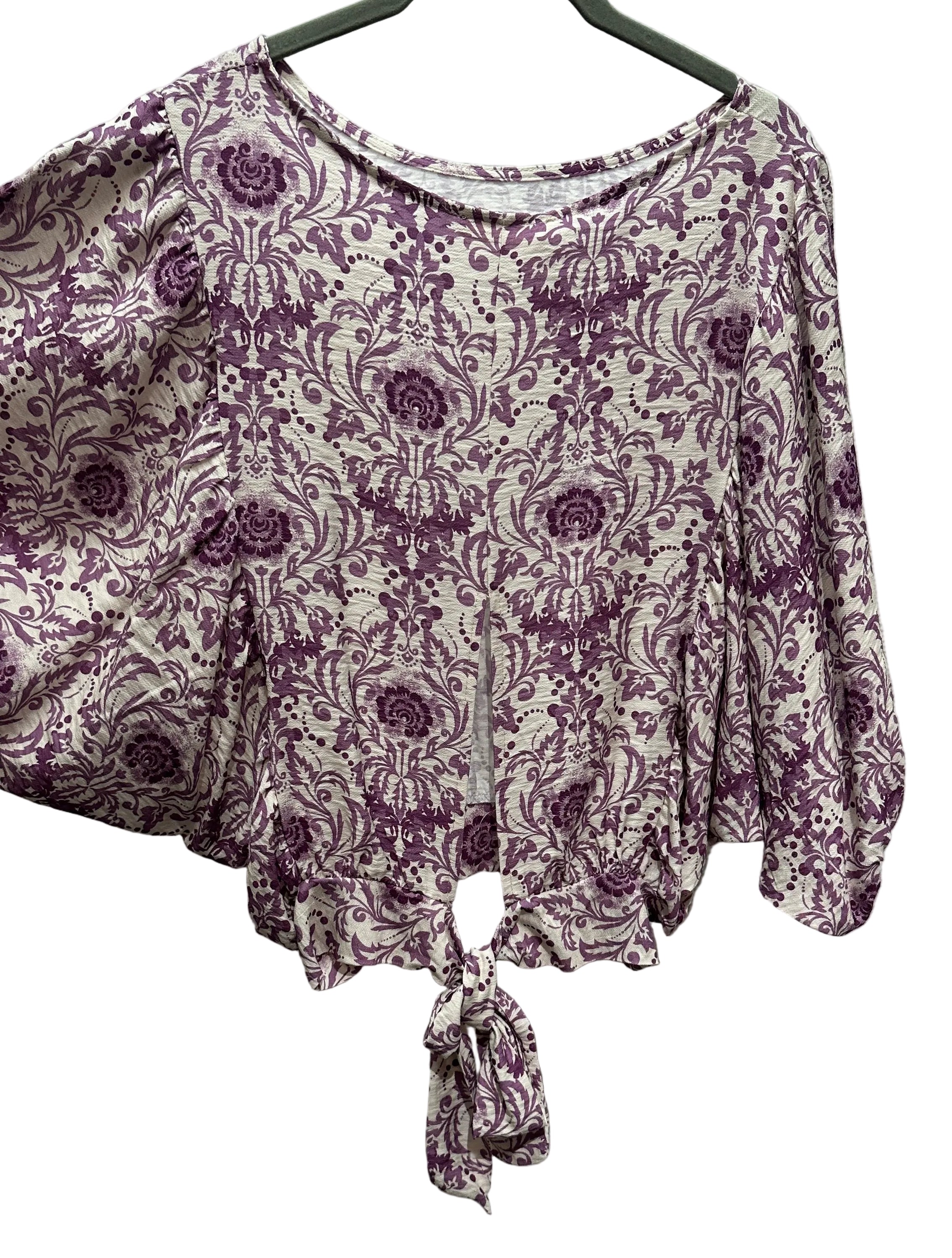 Bluse V Milano creme/lila