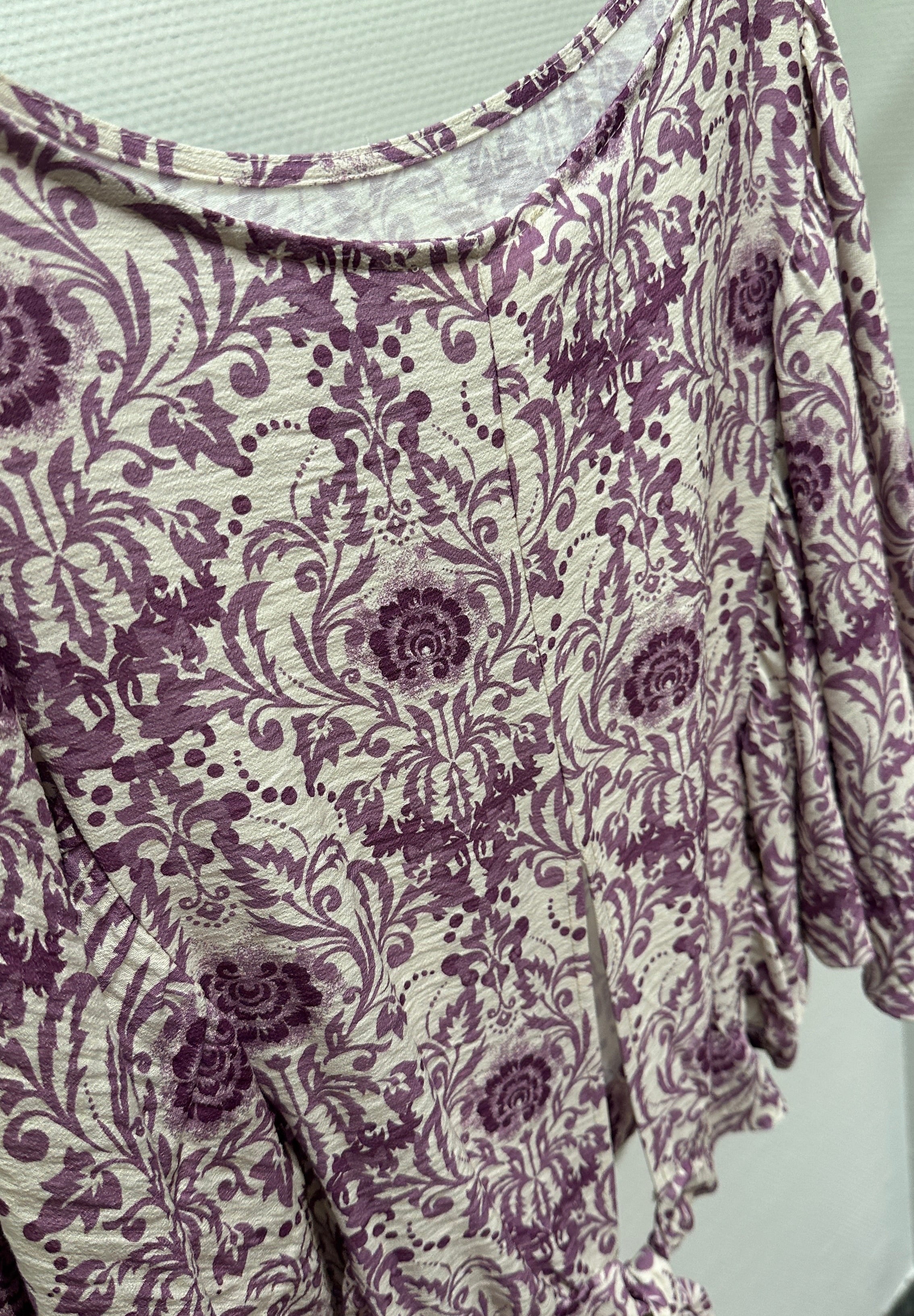 Bluse V Milano creme/lila
