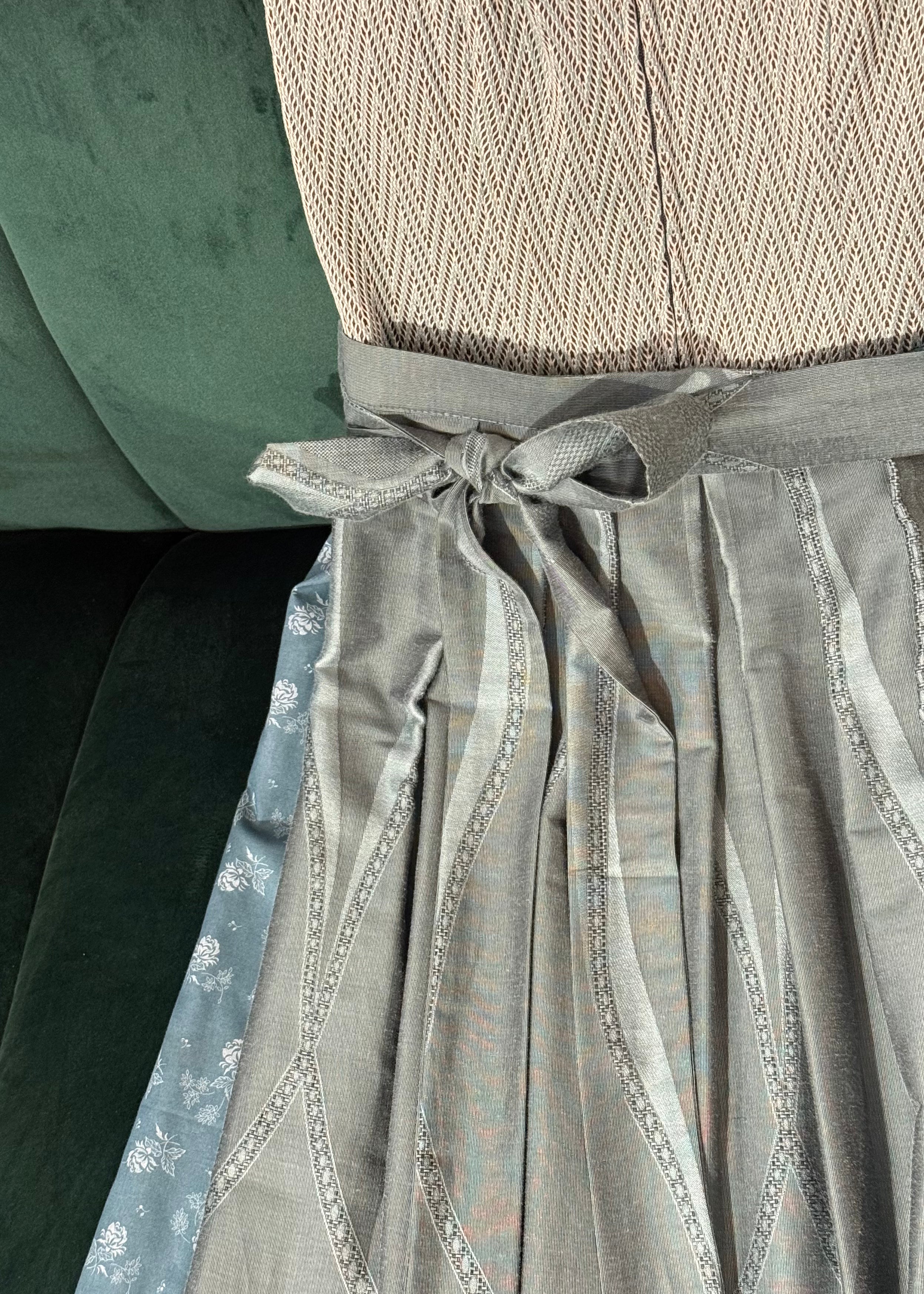 Dirndl Goldstich Stretch petrol/türkis 75cm