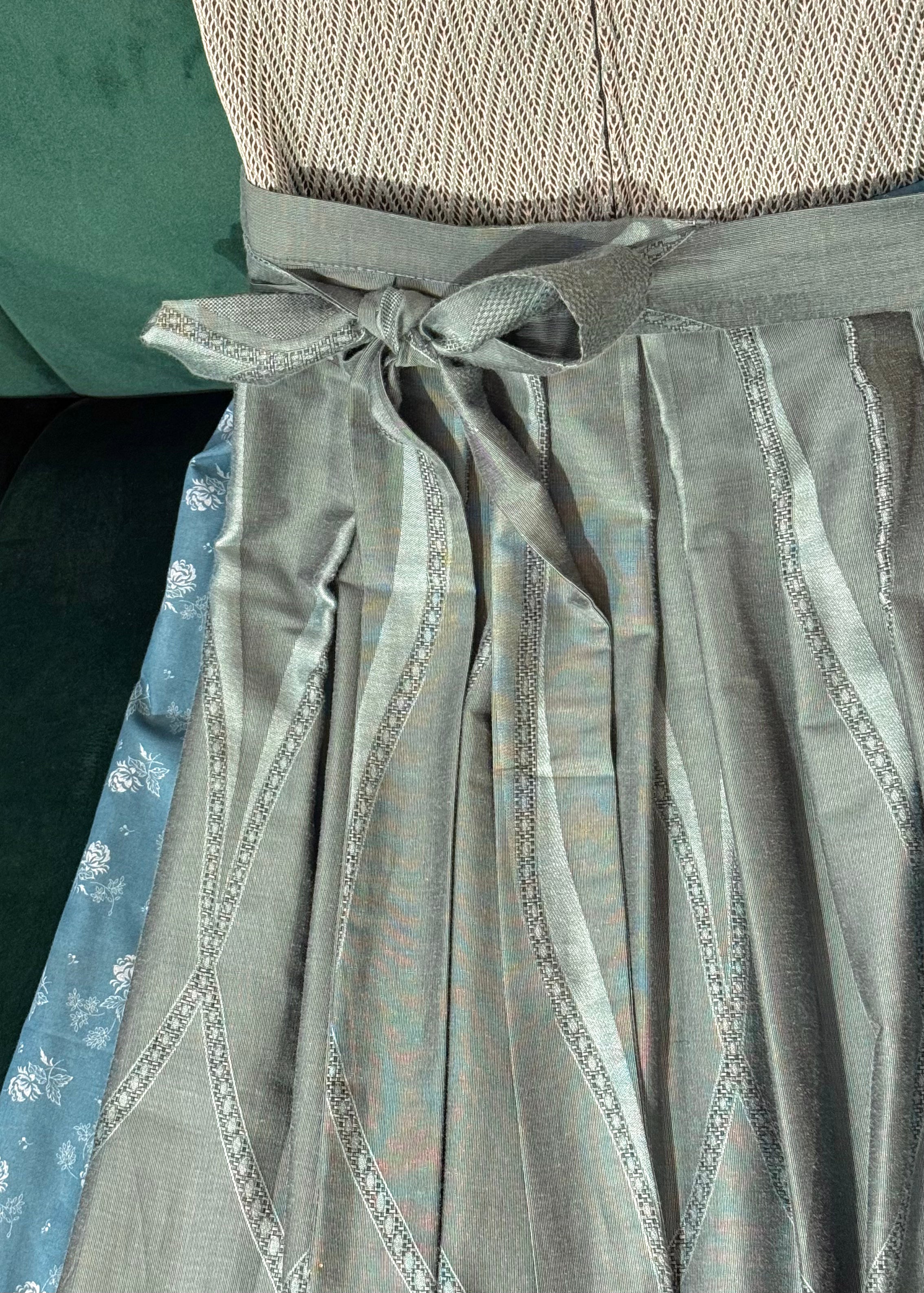 Dirndl Goldstich Stretch petrol/türkis 75cm