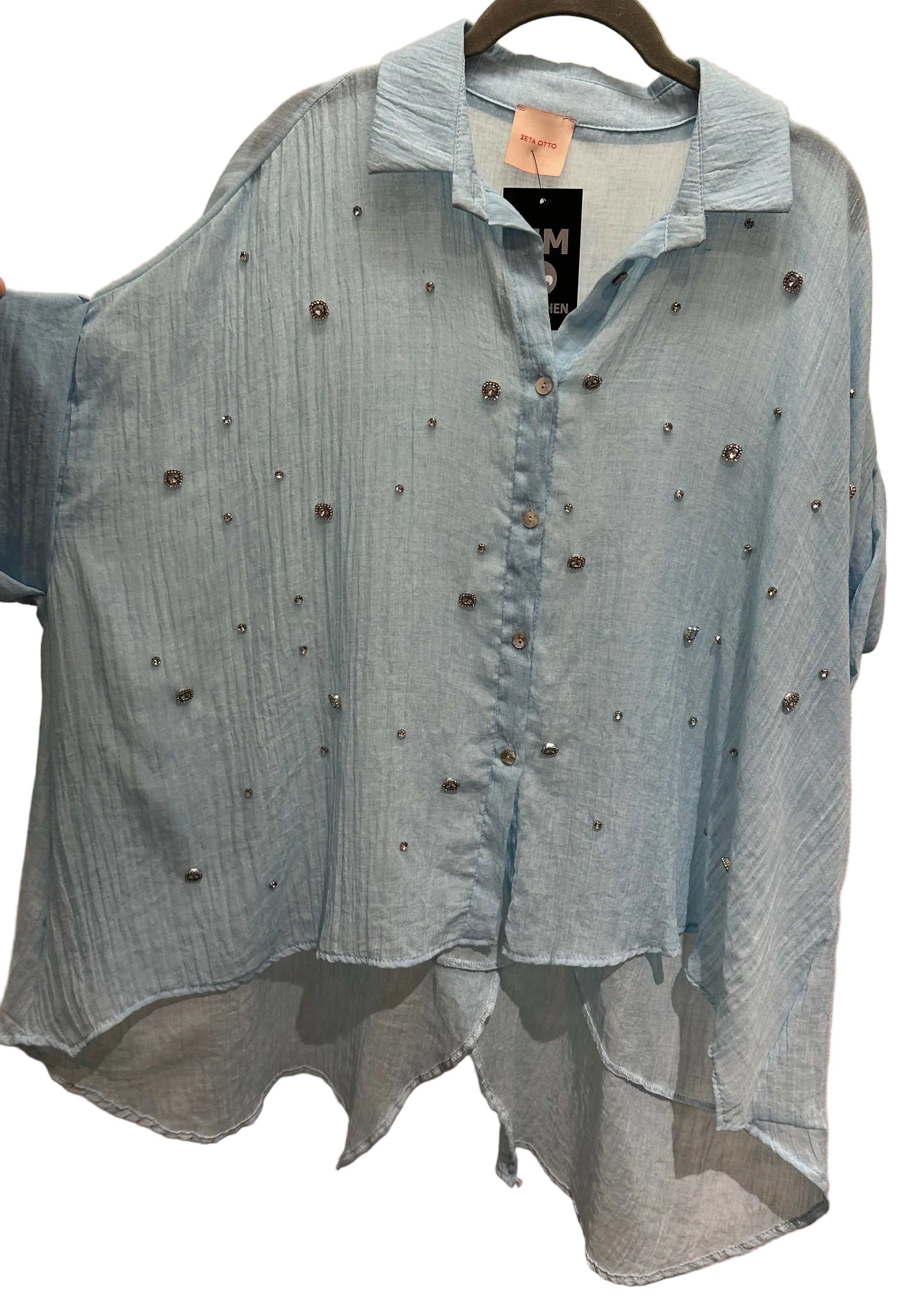 Bluse MM München hellblau