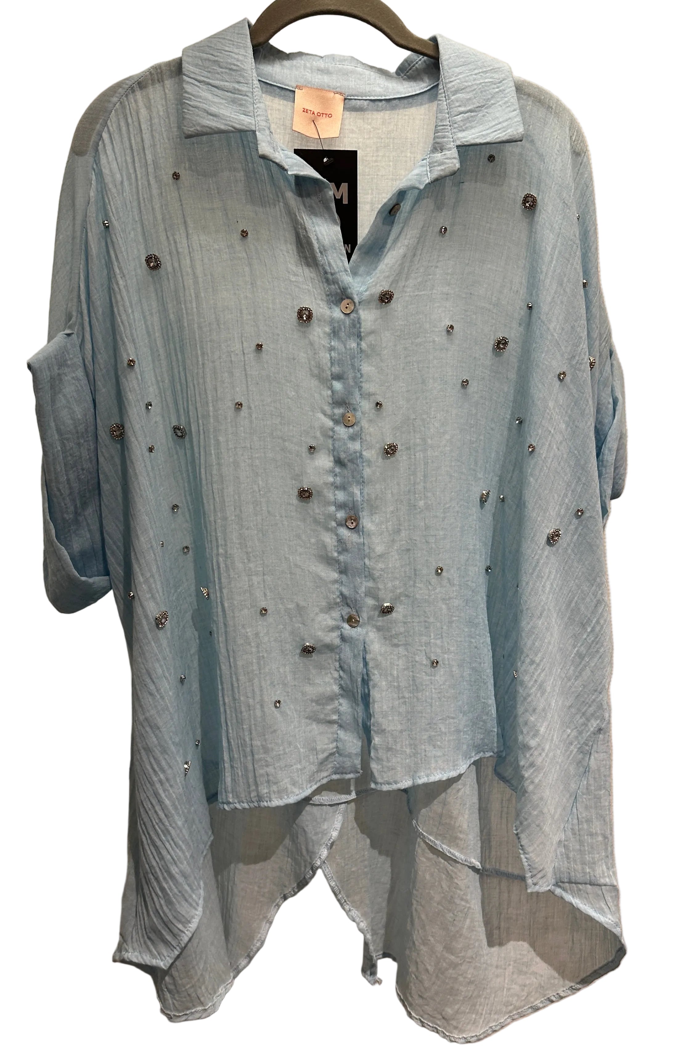 Bluse MM München hellblau
