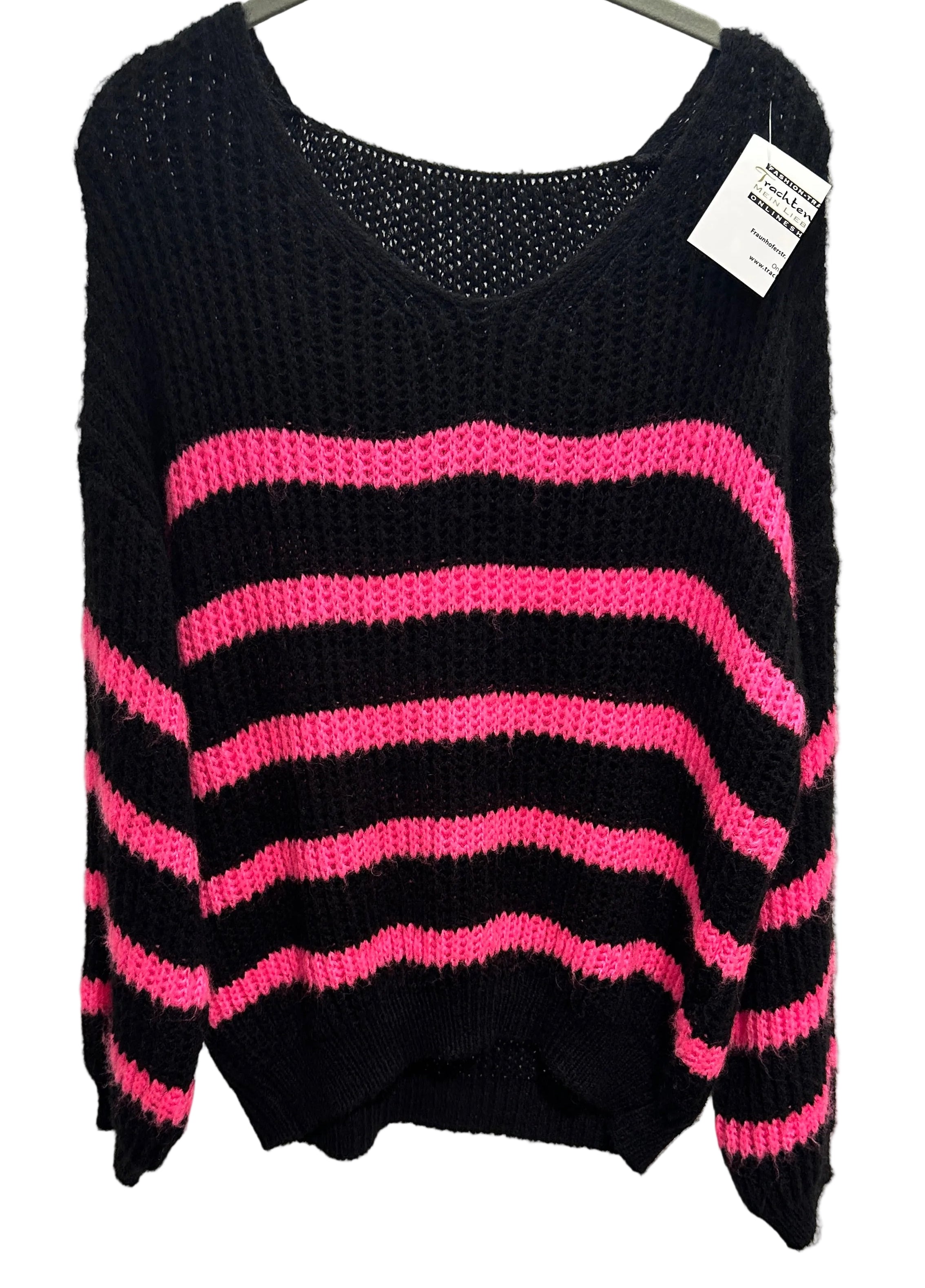 Pullover schwarz/pink