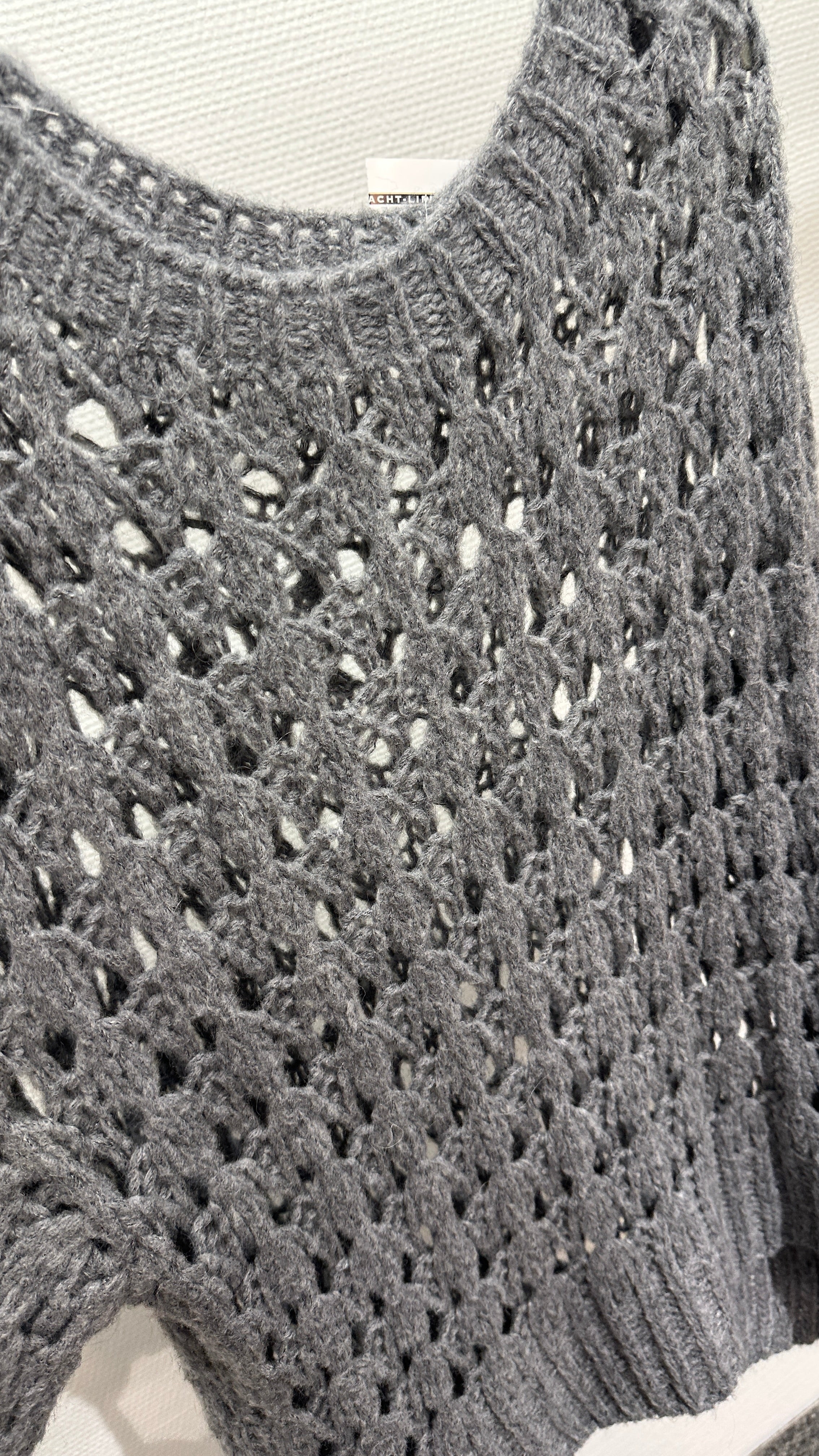 Pullover Strick grau
