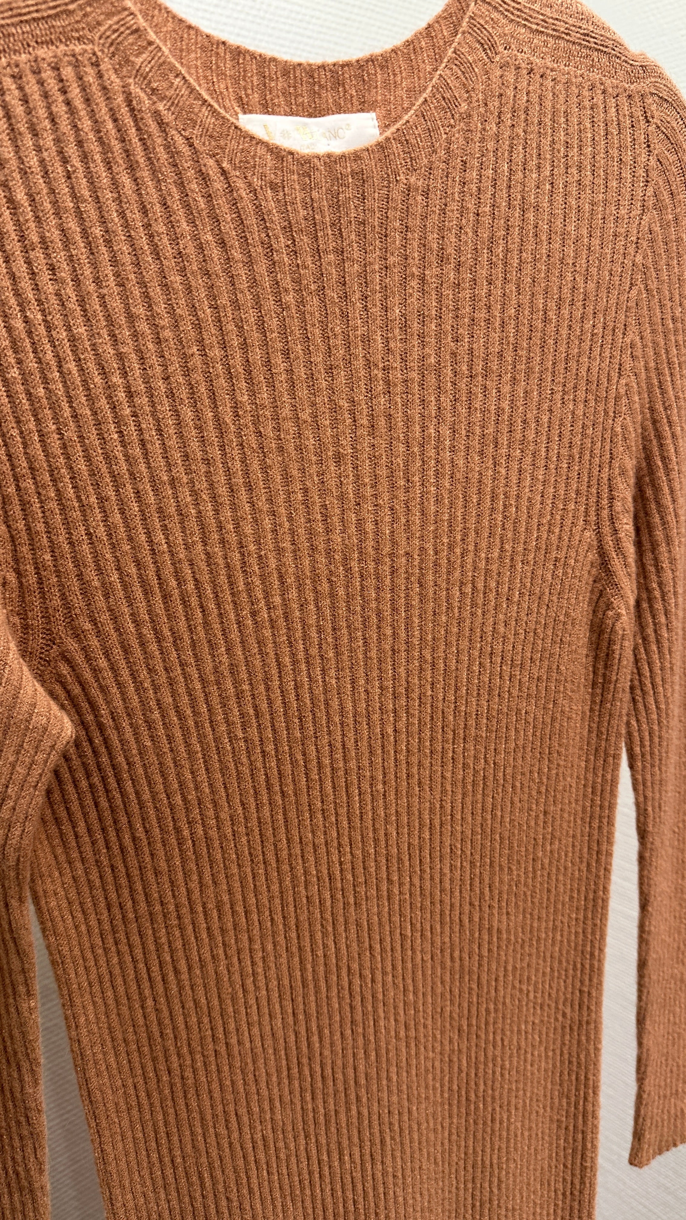 Kleid Strick V Milano hellbraun/konjac