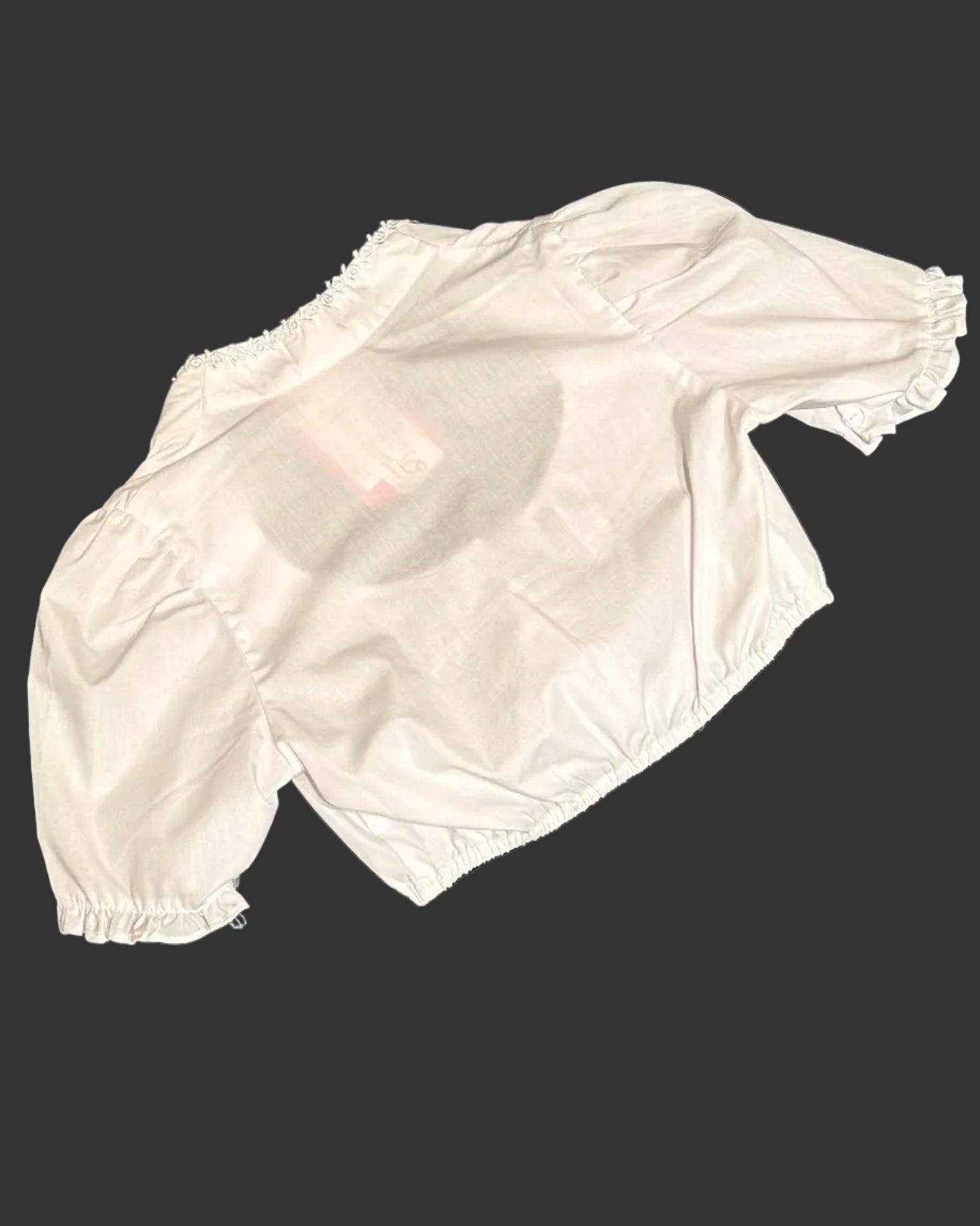 Dirndlbluse Krüger Madl Stehkragen Little Flower weiß
