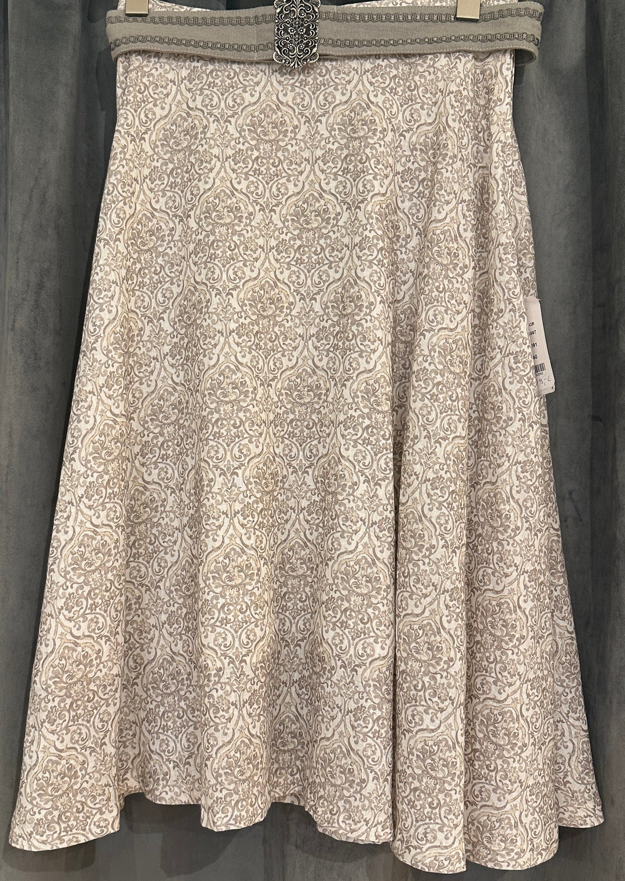 Damen Rock Kaiserjäger Hailey Leinen taupe 75cm