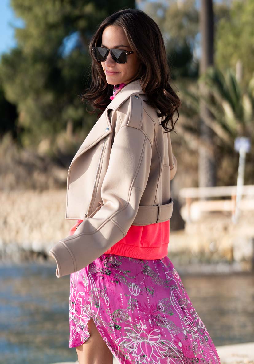 Jacke Miss Goodlife beige