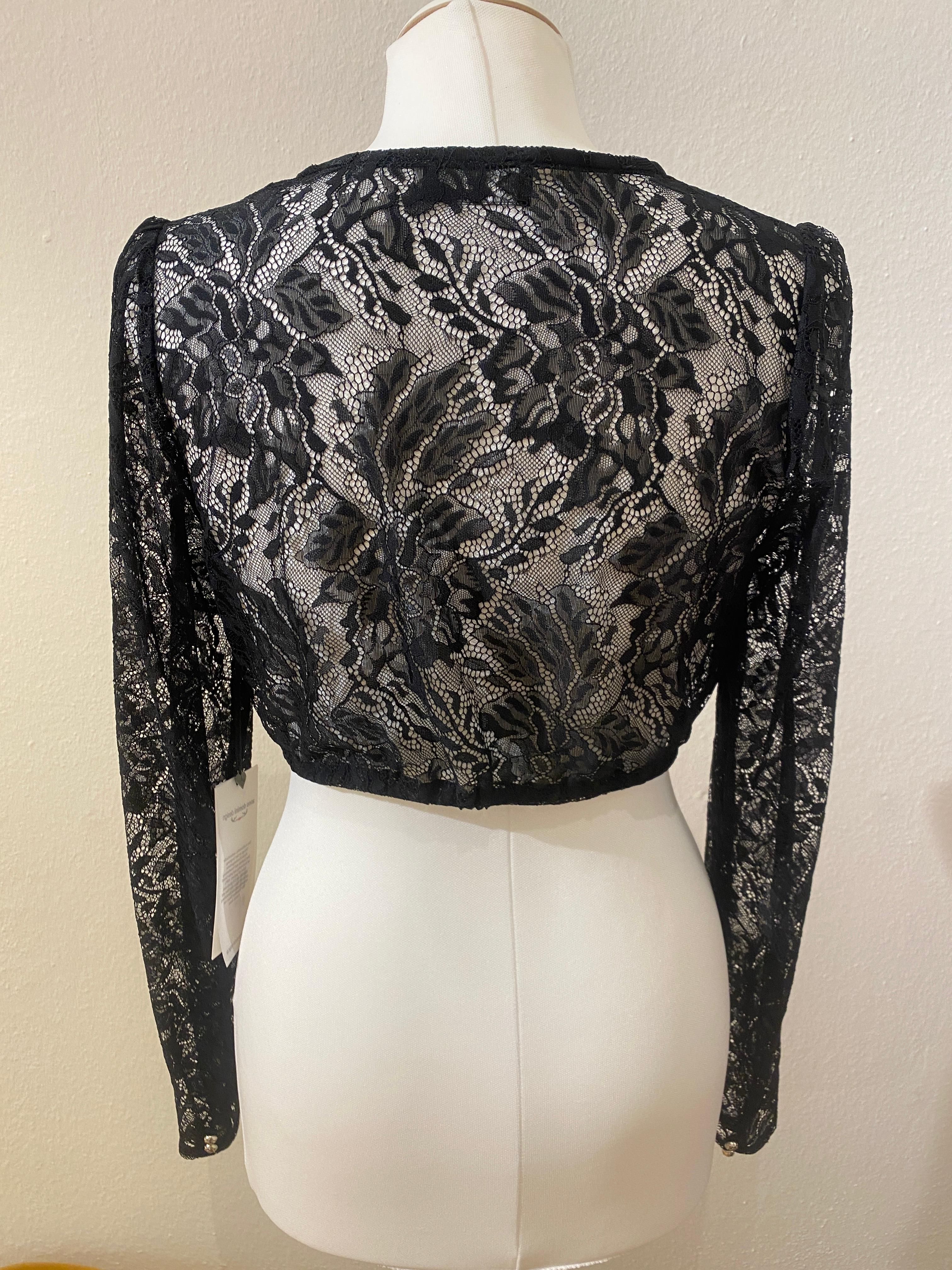 Dirndlbluse Mia Anno Domini Design schwarz