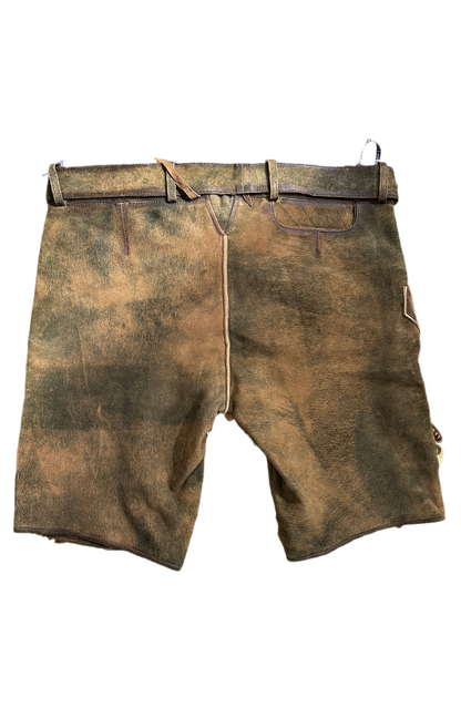Lederhose Country Line braun mit Gürtel
