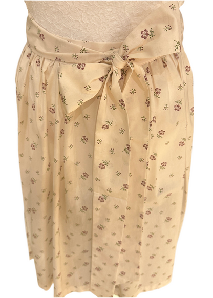 Dirndlschürze Goldstich creme Muster 65cm