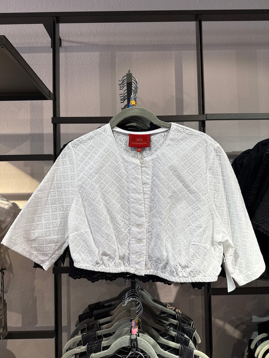 Dirndlbluse Kaiserjäger Hergard weiß