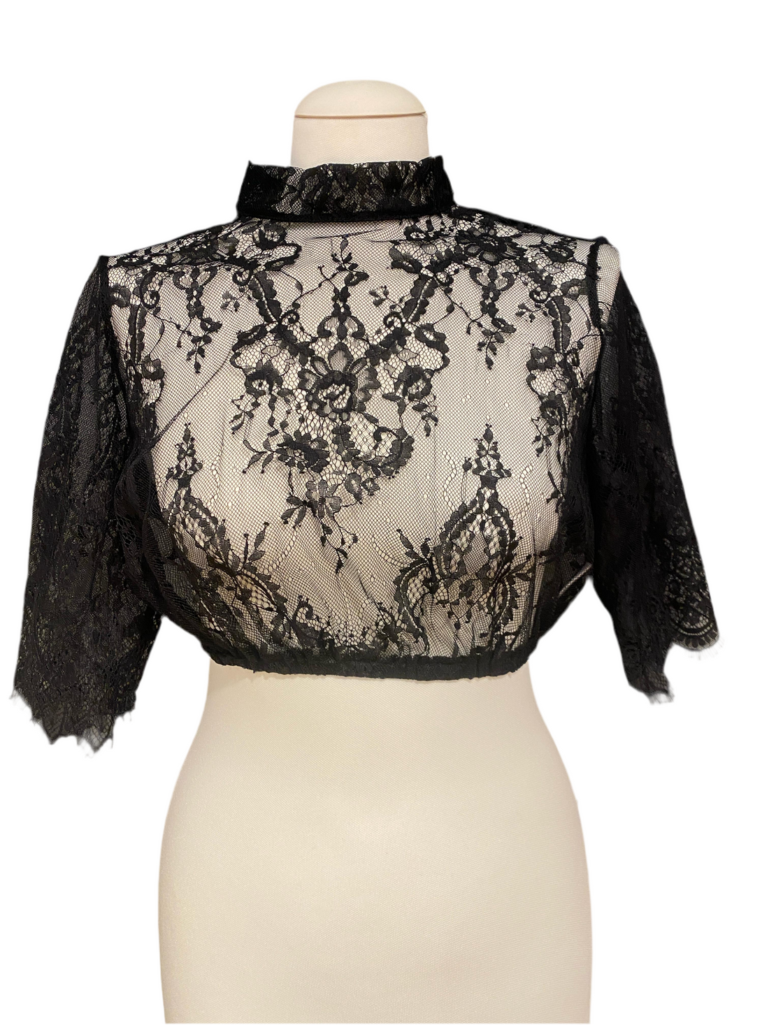 Dirndlbluse Astrid Söll Spitze schwarz