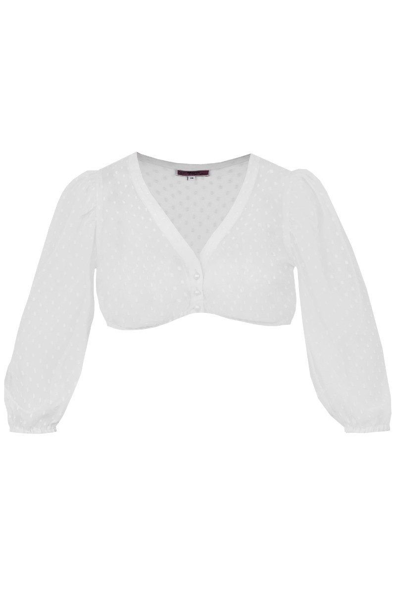 Dirndlbluse Marjo Ahorntal weiß