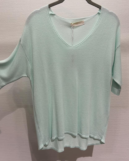 Shirt V Milano mint