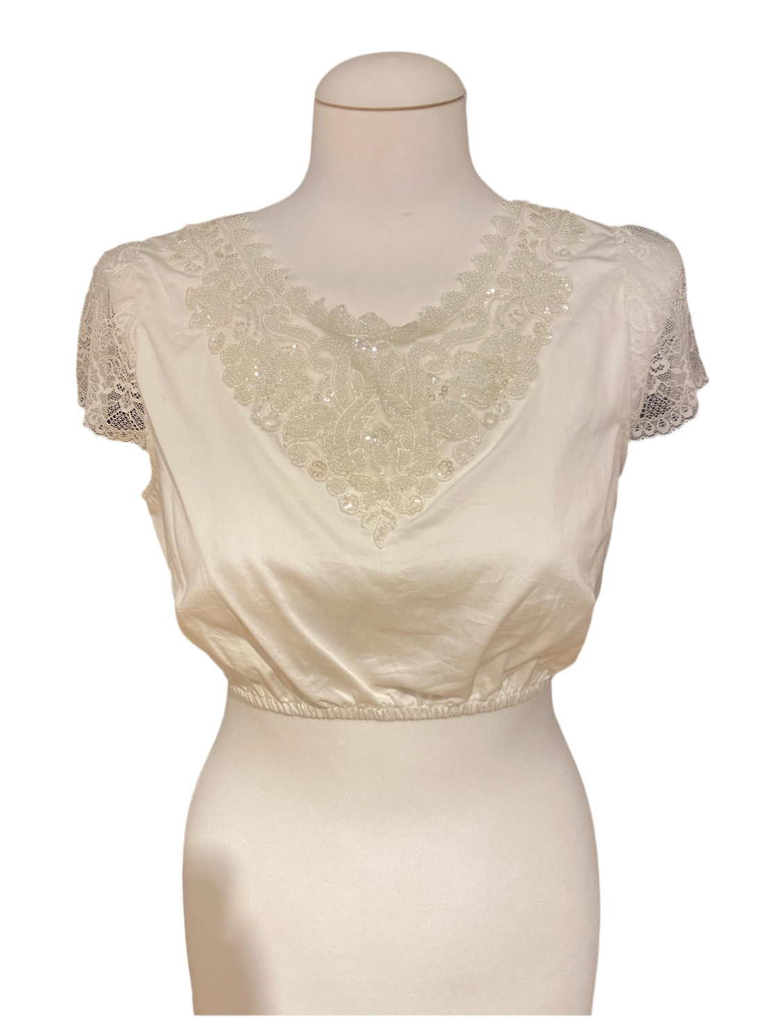 Dirndlbluse Krüger Collection Perlen