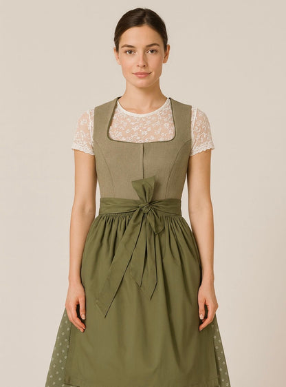Dirndl Kinga Mathe Emilia oliv 65cm