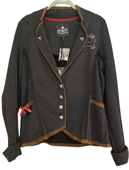Trachtenjacke Damen Hangowear anthrazit