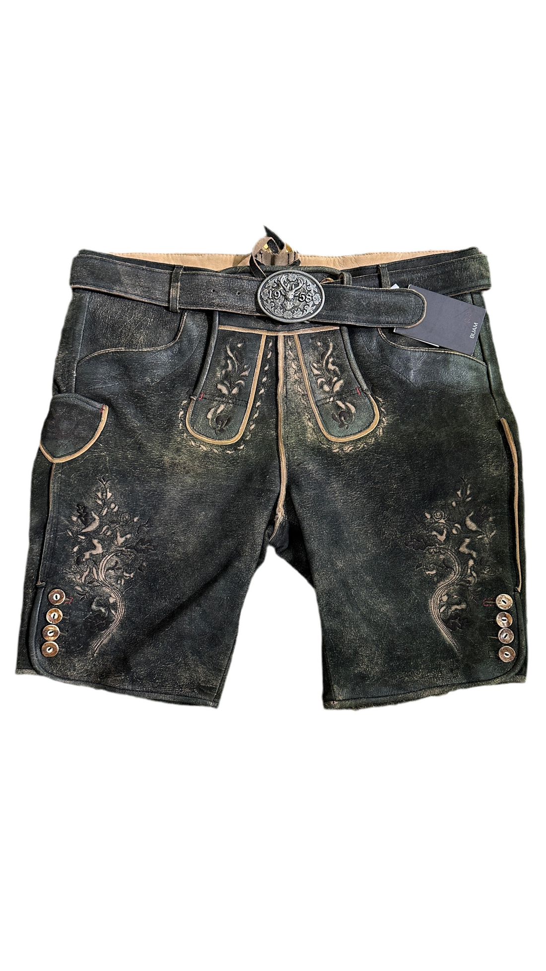 Lederhose Krüger Buam Matthias dunkelbraun