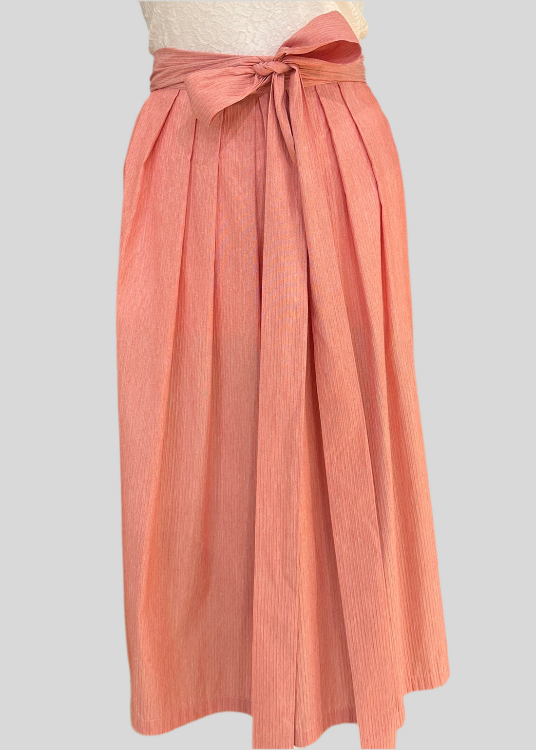 Dirndlschürze Goldstich Streifen rosa 75cm
