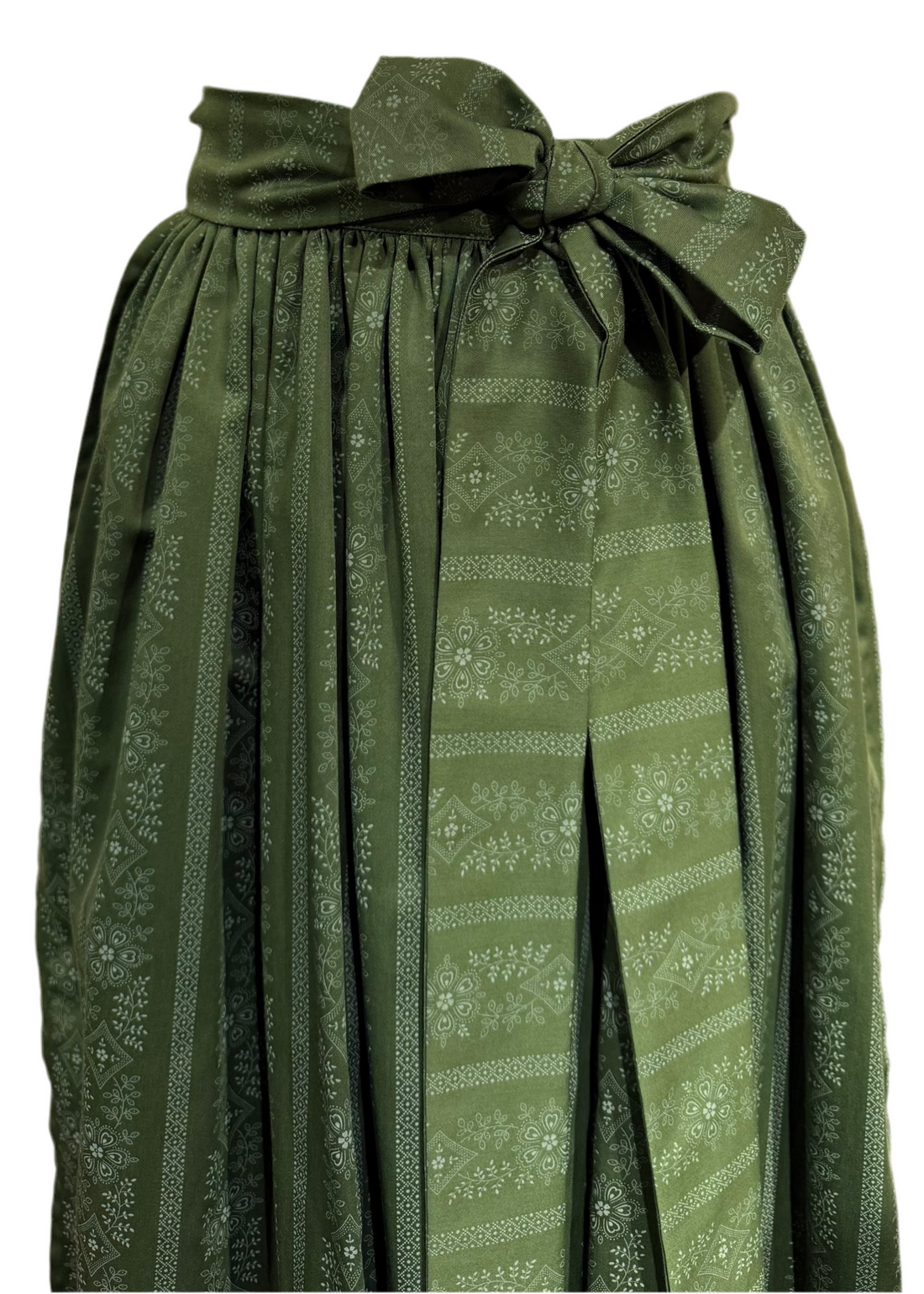 Dirndlschürze Anno Domini Design grün Muster 70cm