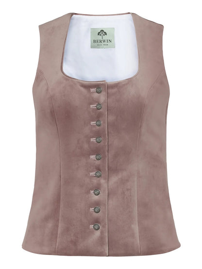 Trachtenmieder Samt Berwin rose