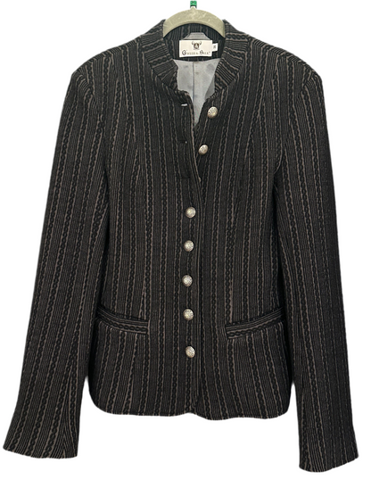 Trachtenjacke Damen Jasmina Geweih &amp; Silk schwarz