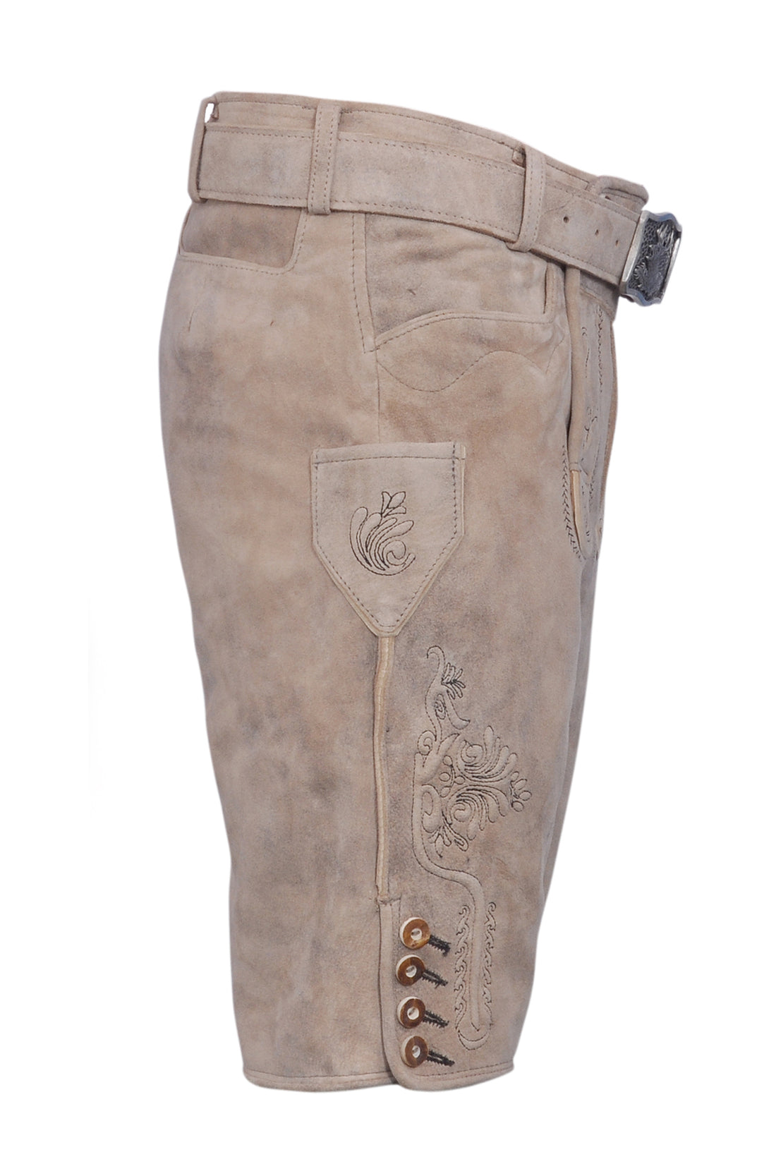 Lederhose G´Weih &amp; Silk Arno Beton schwarz