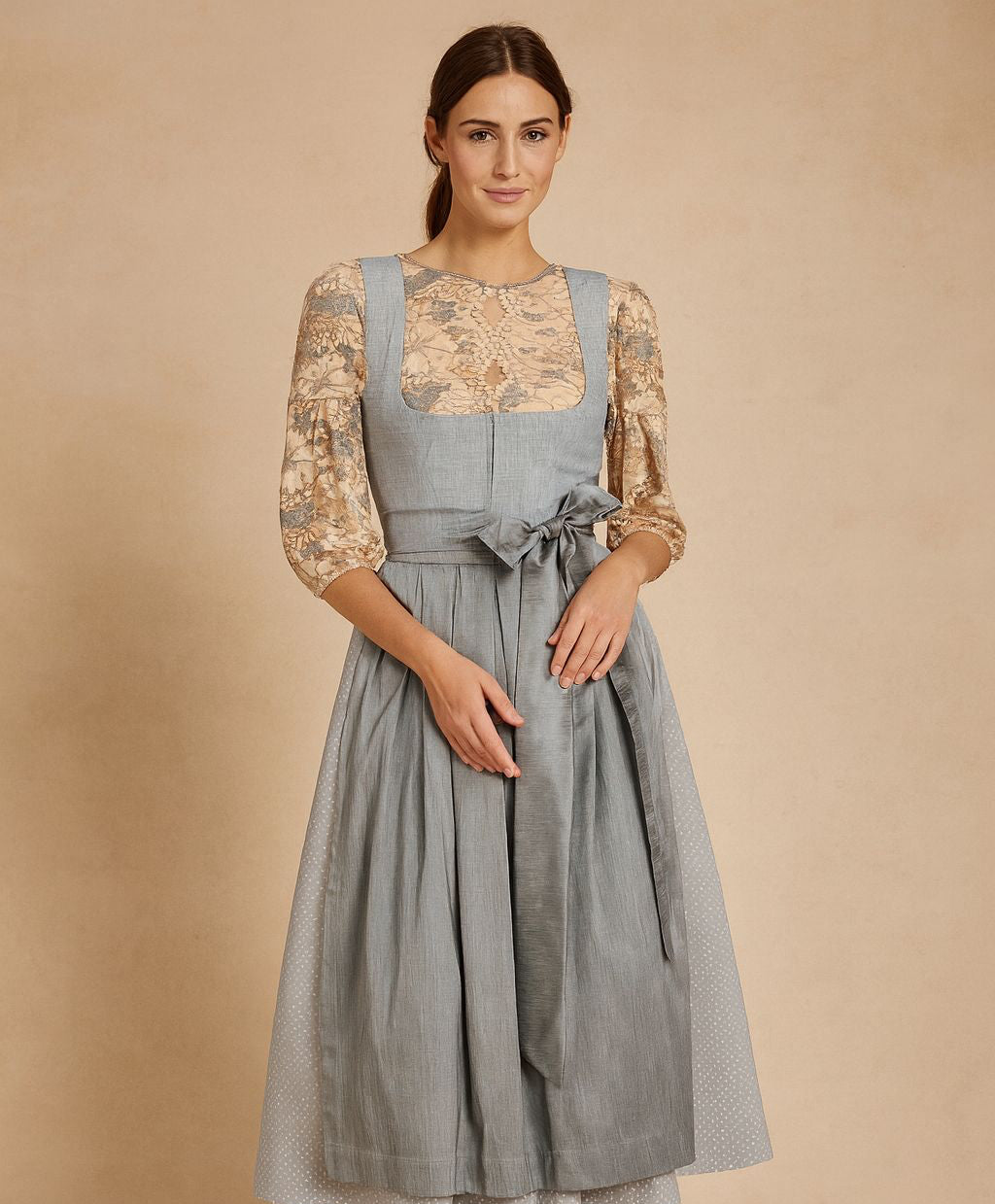 Dirndl Kaiserjäger hellgrau 70cm