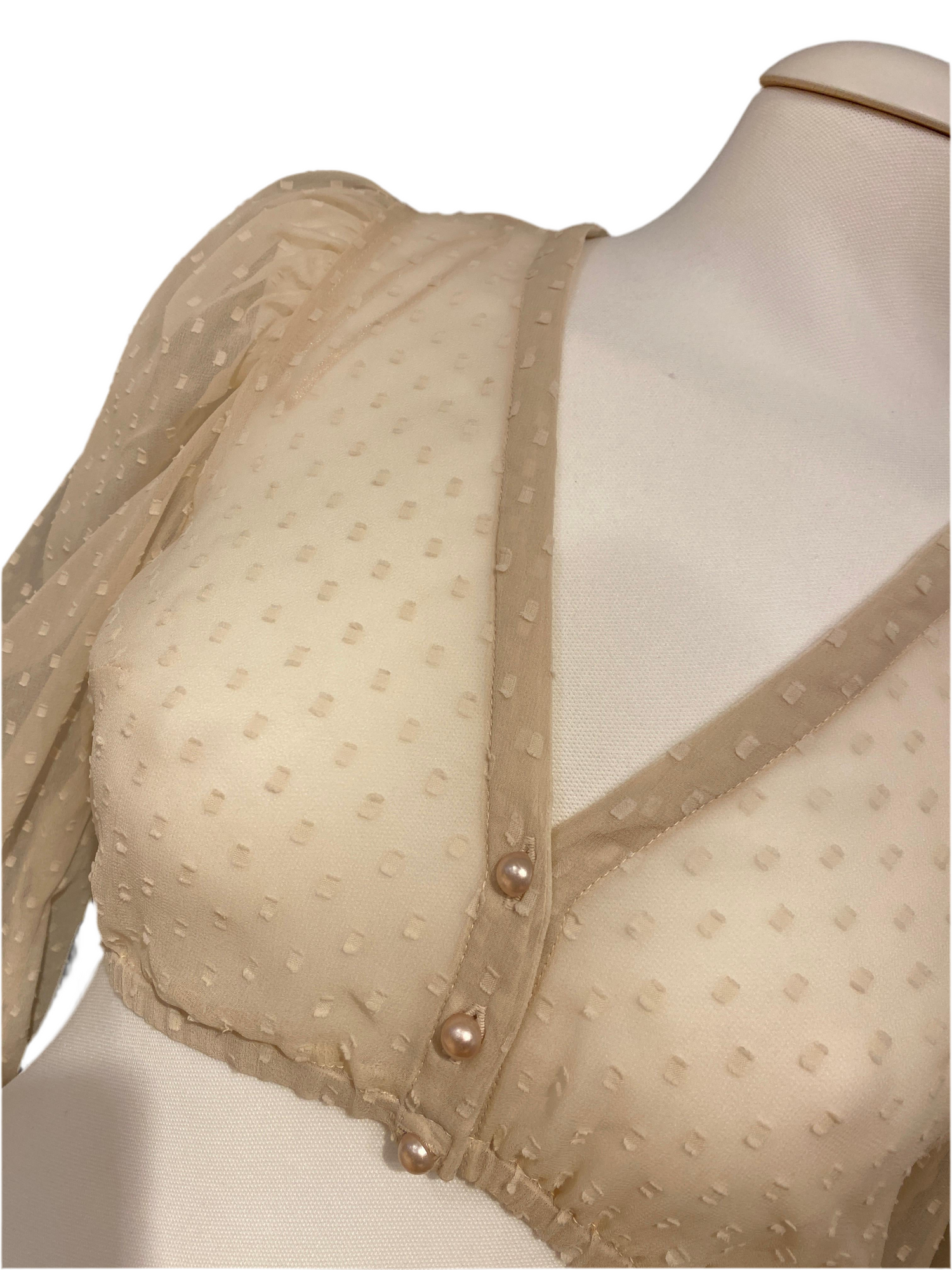 Dirndlbluse Marjo Ahorntal taupe