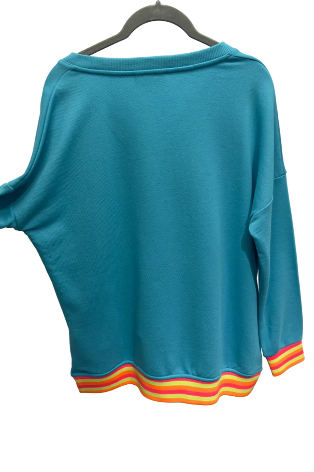 Pullover Miss Goodlife türkis/gelb