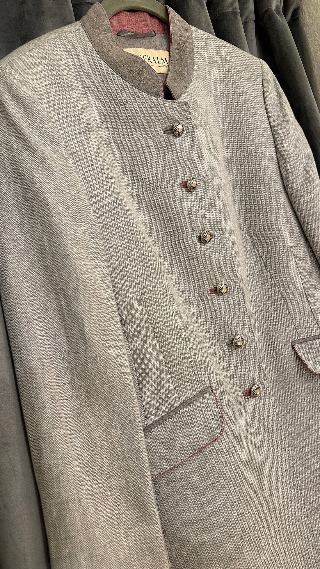 Trachtenjacke Damen Kaiserjäger grau