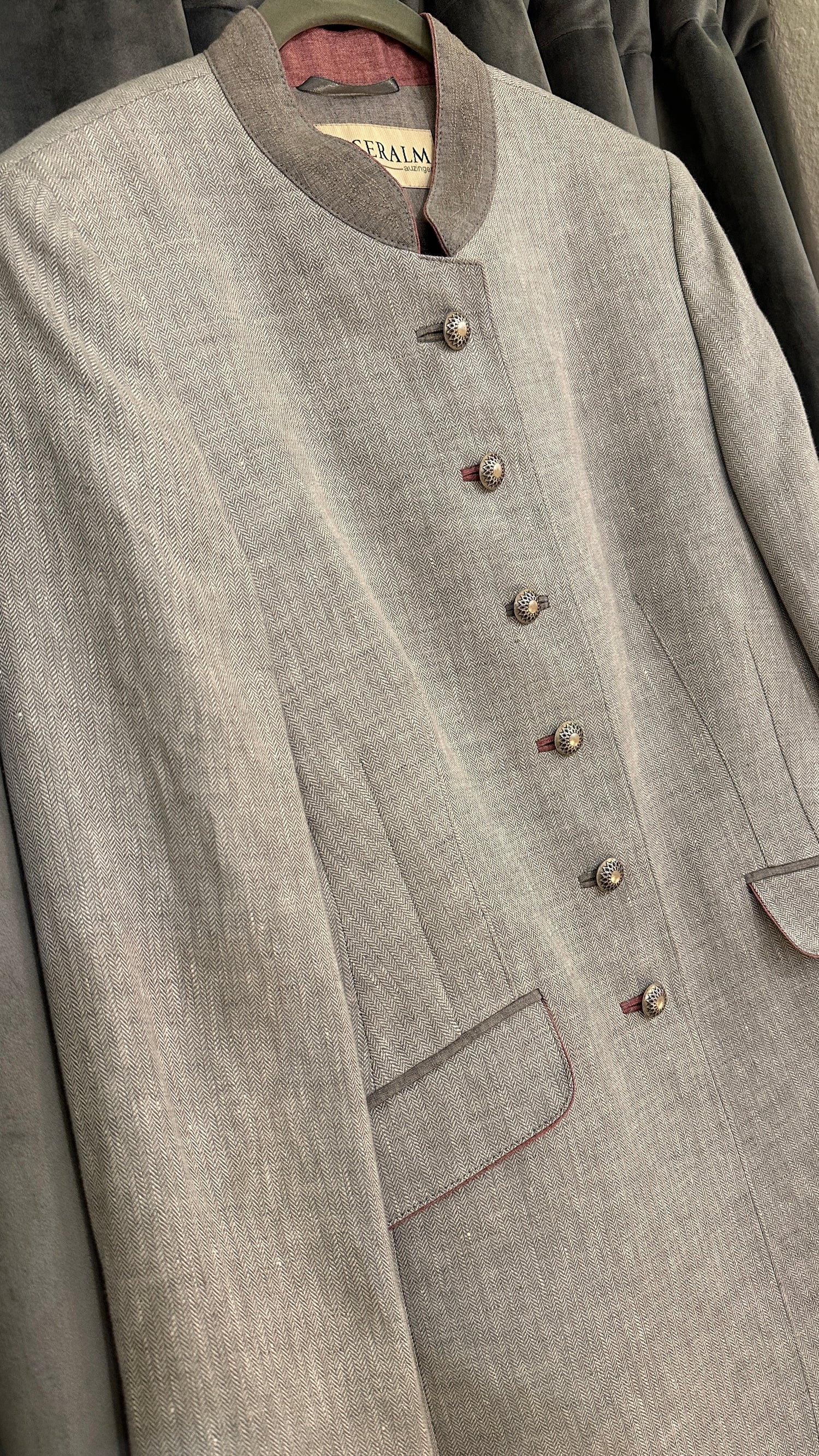 Trachtenjacke Damen Kaiserjäger grau
