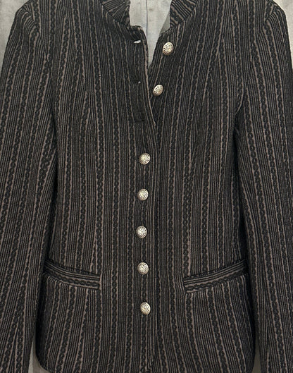 Trachtenjacke Damen Jasmina Geweih &amp; Silk schwarz