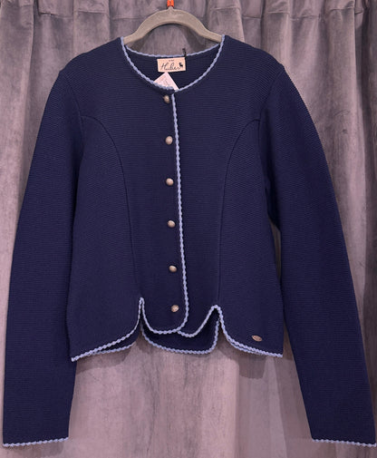 Trachten Dirndl Strickjacke Huber Mode Voni marine jeans