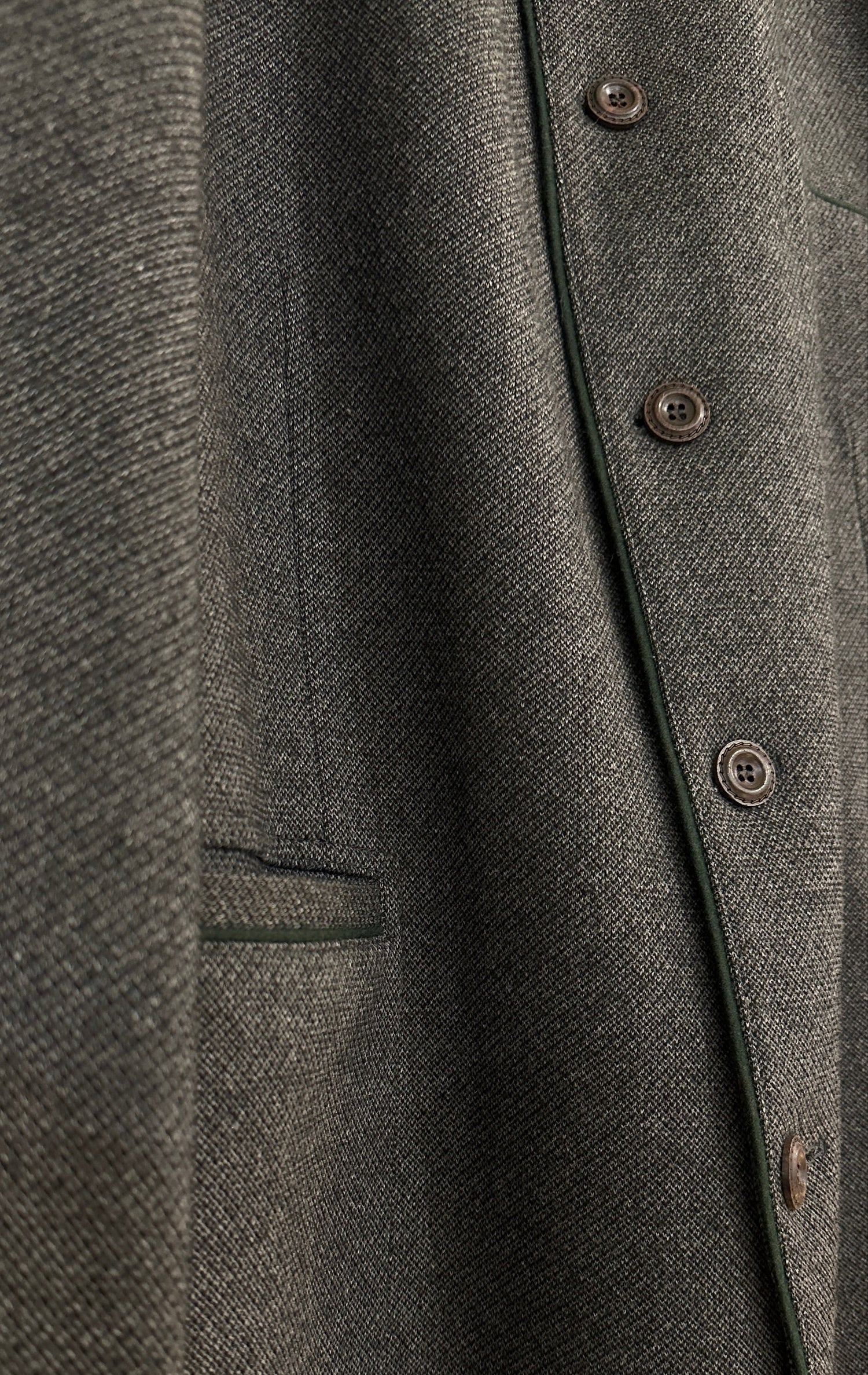 Herren Trachten Janker Jacke G´Weih &amp; Silk anthrazit jersey