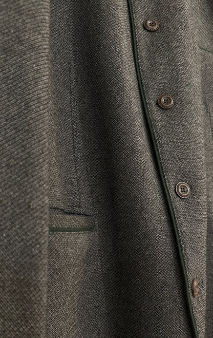 Herren Trachten Janker Jacke G´Weih &amp; Silk anthrazit jersey