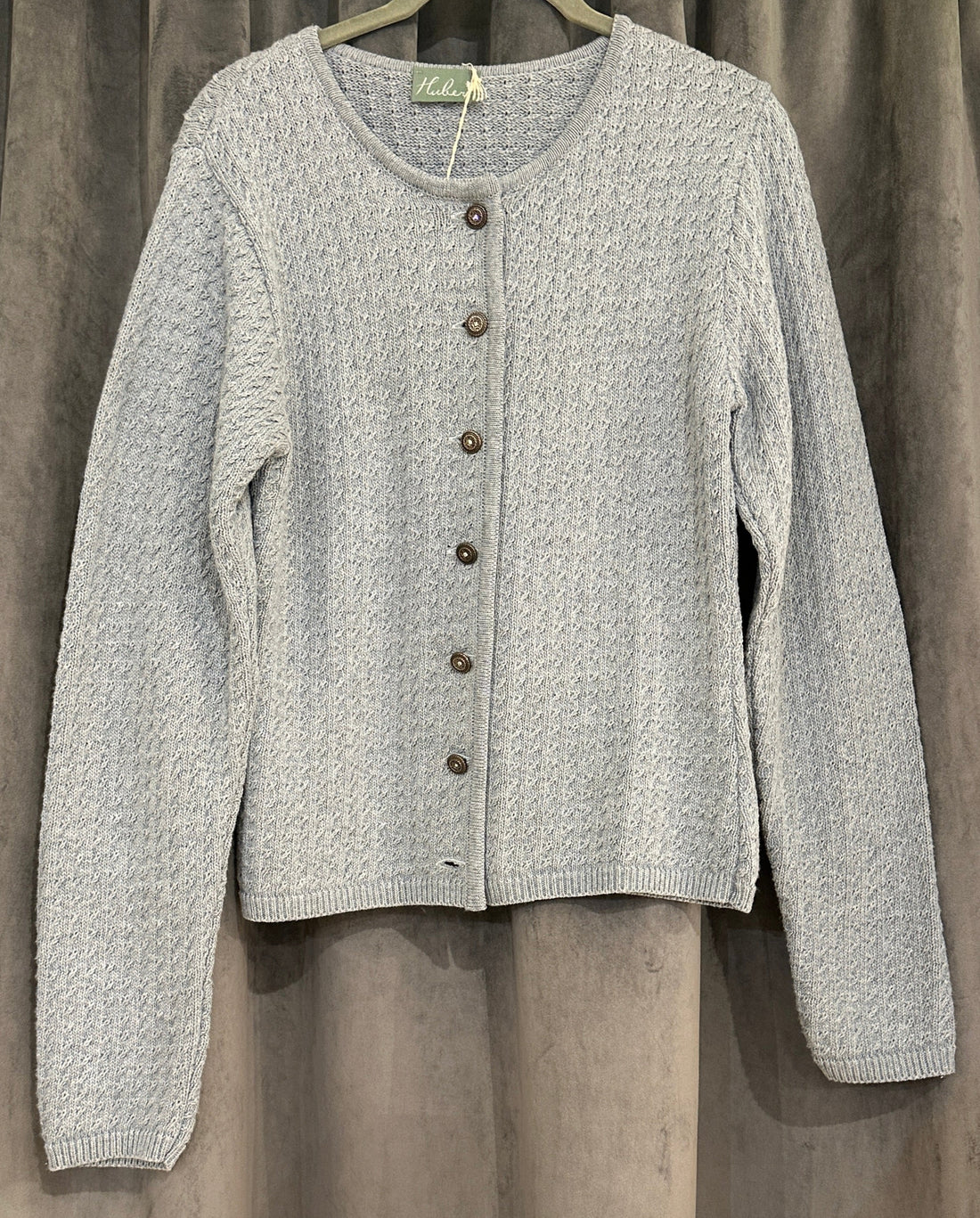 Trachten Dirndl Strickjacke Huber Mode Annabel himmelblau