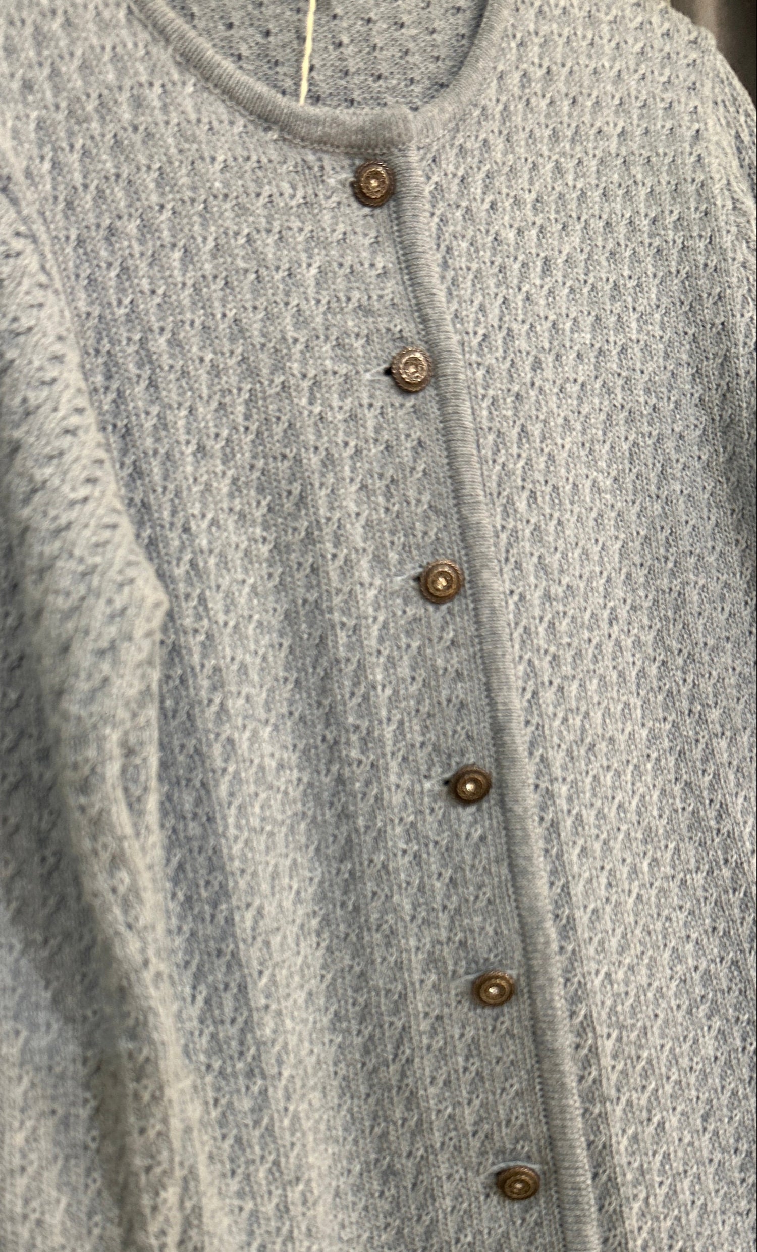 Trachten Dirndl Strickjacke Huber Mode Annabel himmelblau