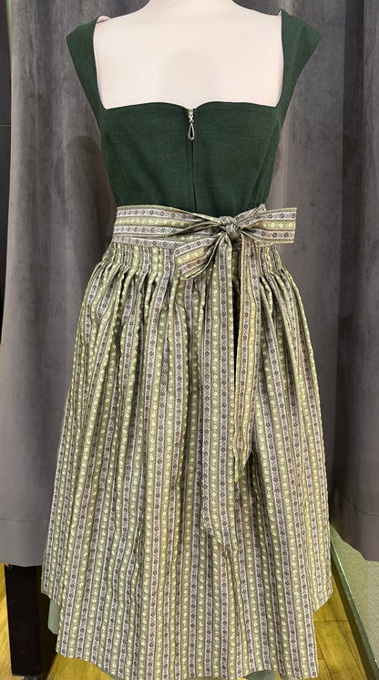 Dirndl Stoiber Emilie dunkelgrün silbergrau